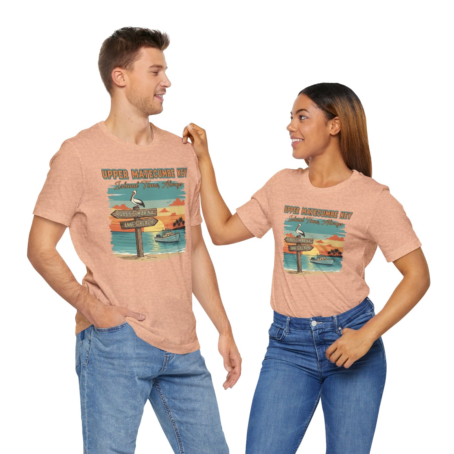 FLORIDA KEYS COLLECTION Upper Matecumbe Key Graphic Tee | Perfect for Summer Outings, Vacations