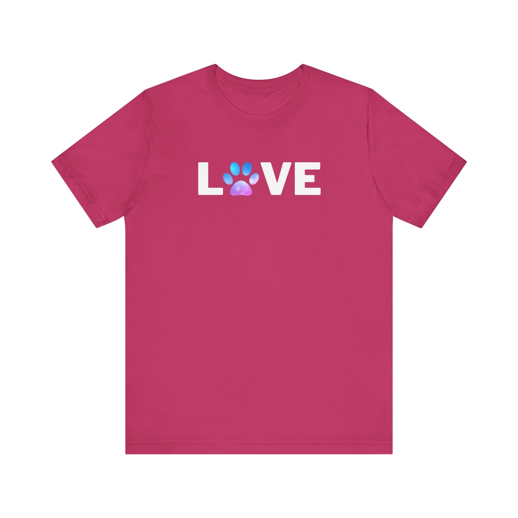 Cute Watercolor Paw Print Unisex Tee - Perfect for Pet Lovers