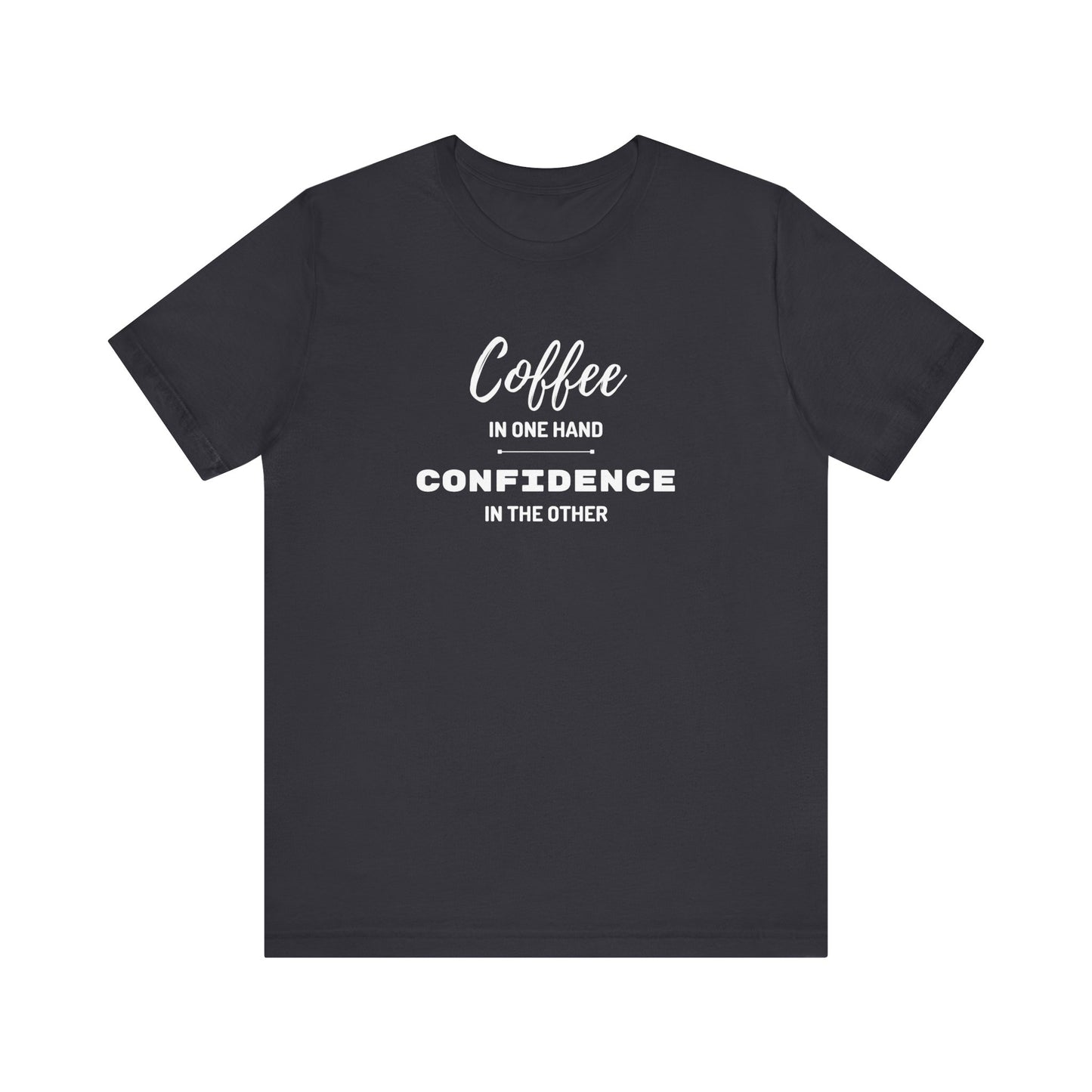 Coffee & Confidence Unisex Jersey Tee