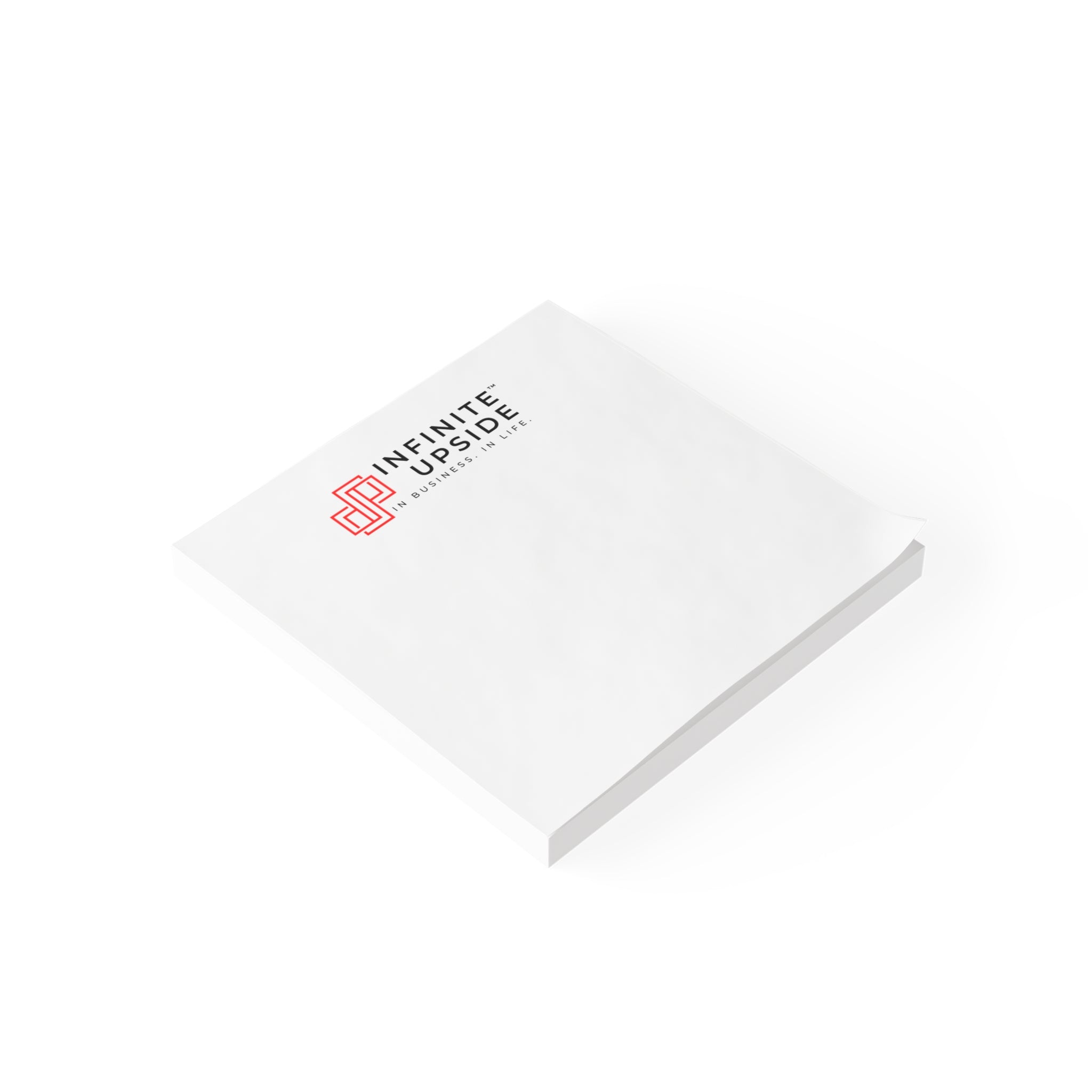 Infinite Upside™ Branded Post-It Note Pads — Corporate Logo Sticky Notes