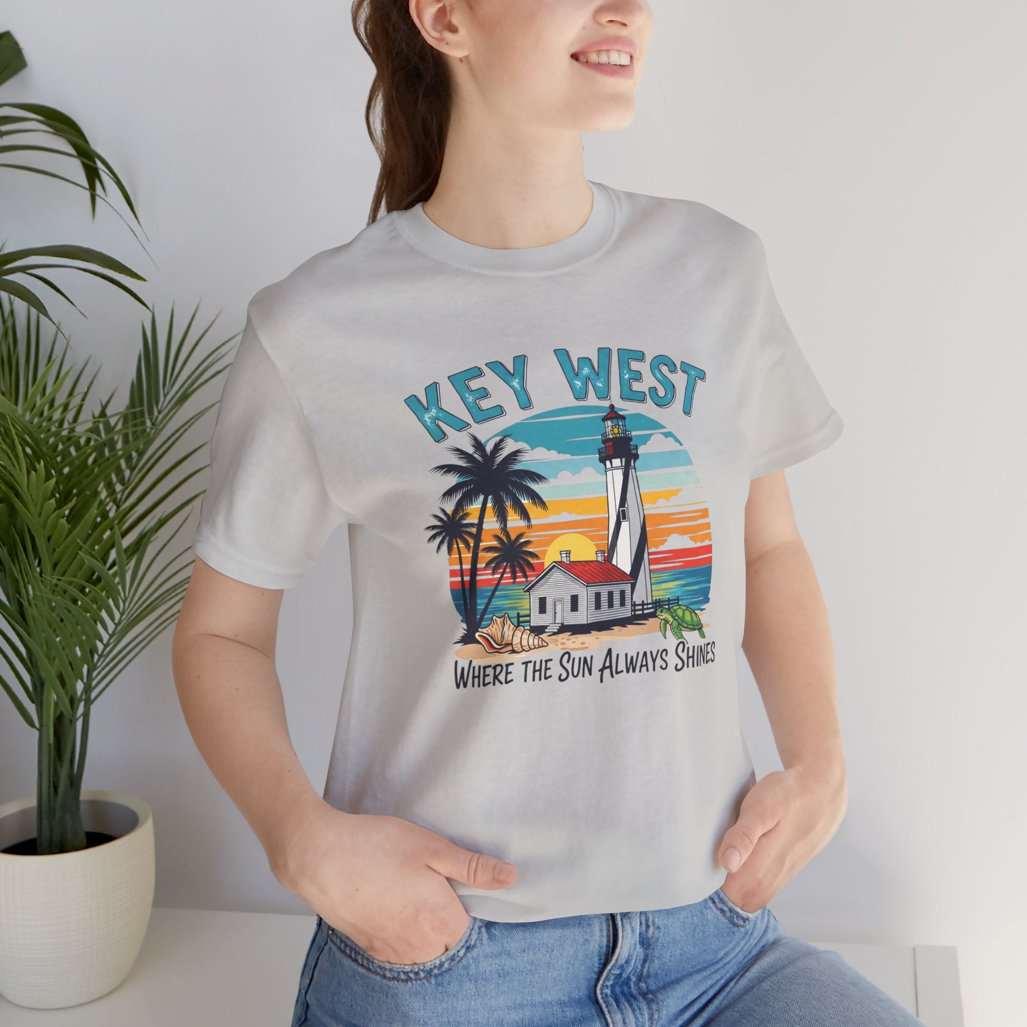 FLORIDA KEYS COLLECTION Key West Sunset Tee: Tropical Vibes Shirt for Beach Lovers