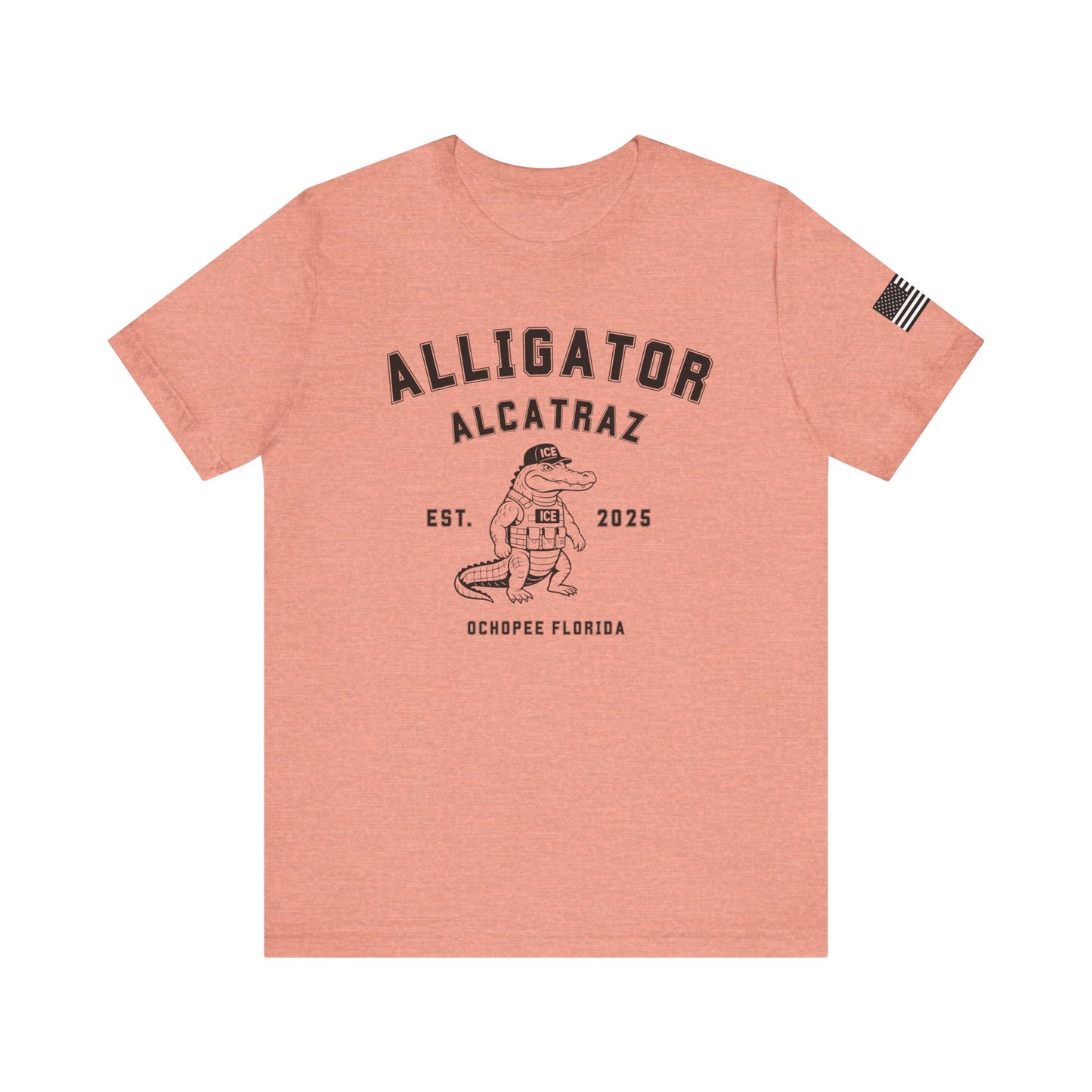 Alligator Alcatraz Tee, Funny Graphic T-Shirt, Florida Souvenir