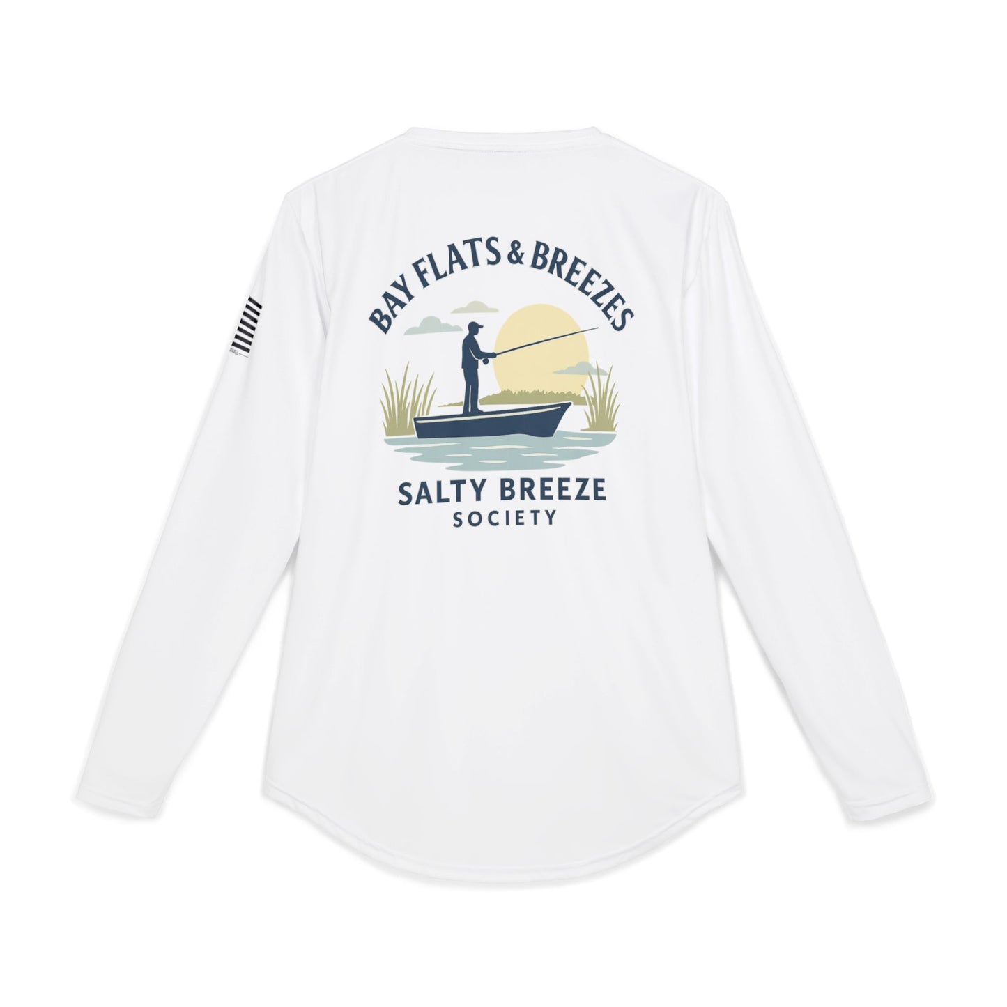Salty Breeze Society Bay Flats & Breezes Men's UV Protection Fishing Shirt