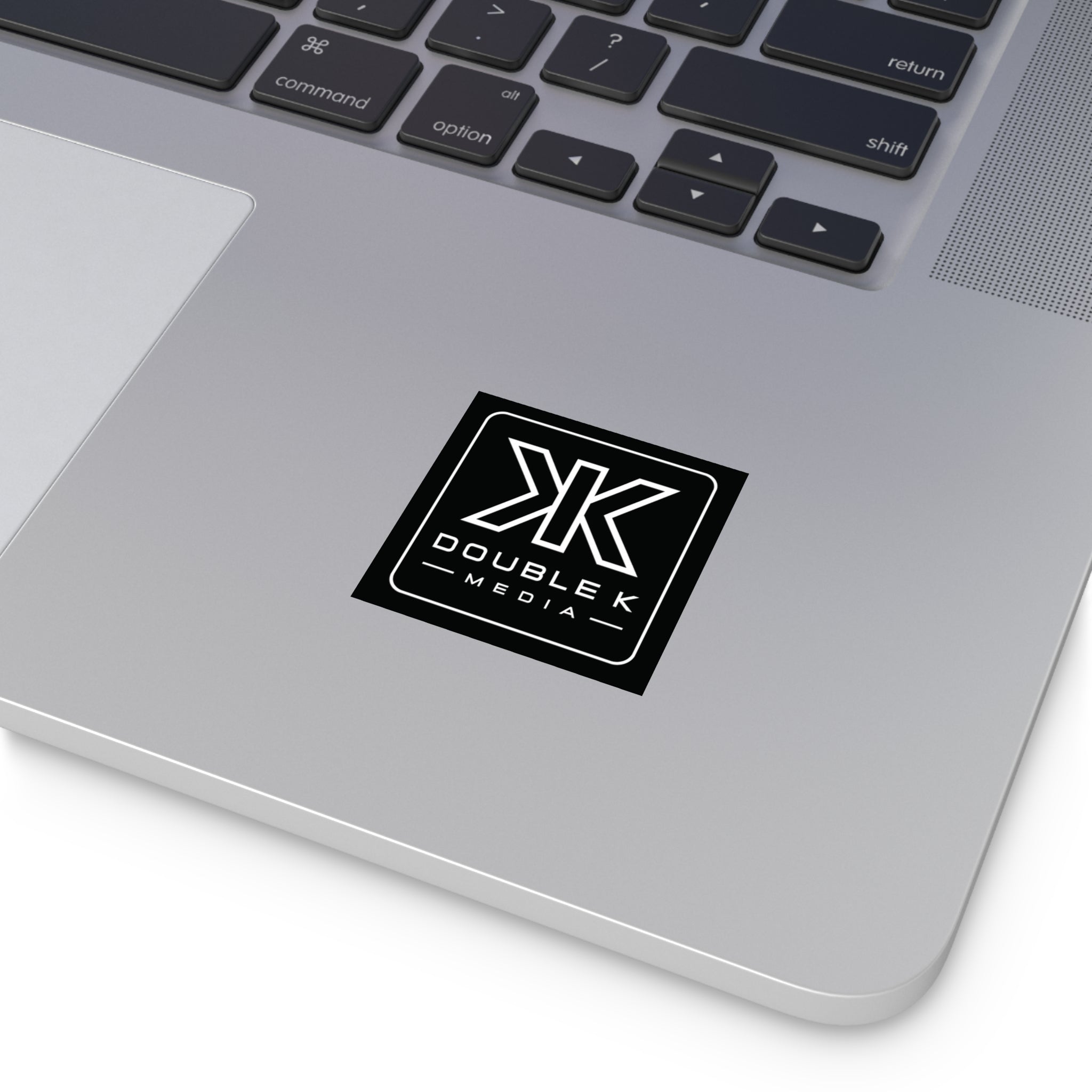 Double K Media Logo Square Sticker