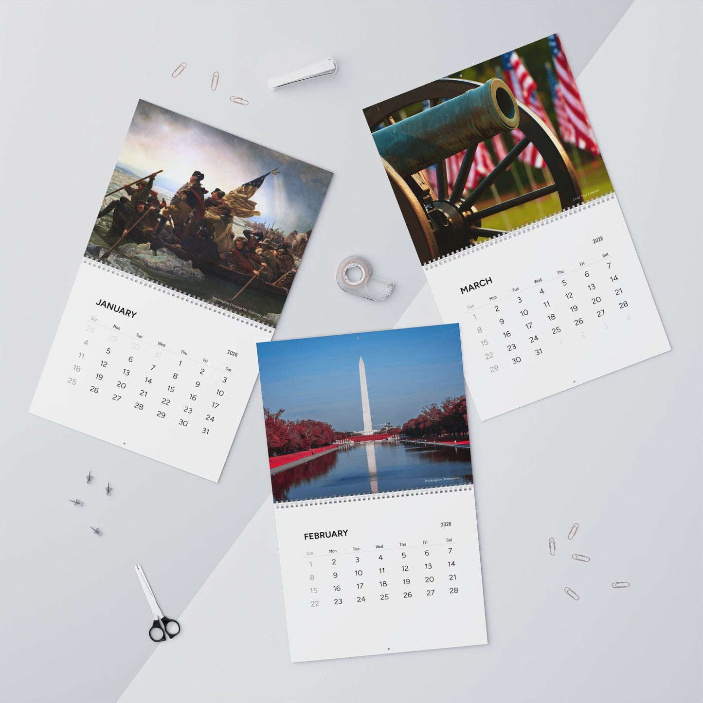 2026 Wall Calendar – USA 250th Anniversary Edition
