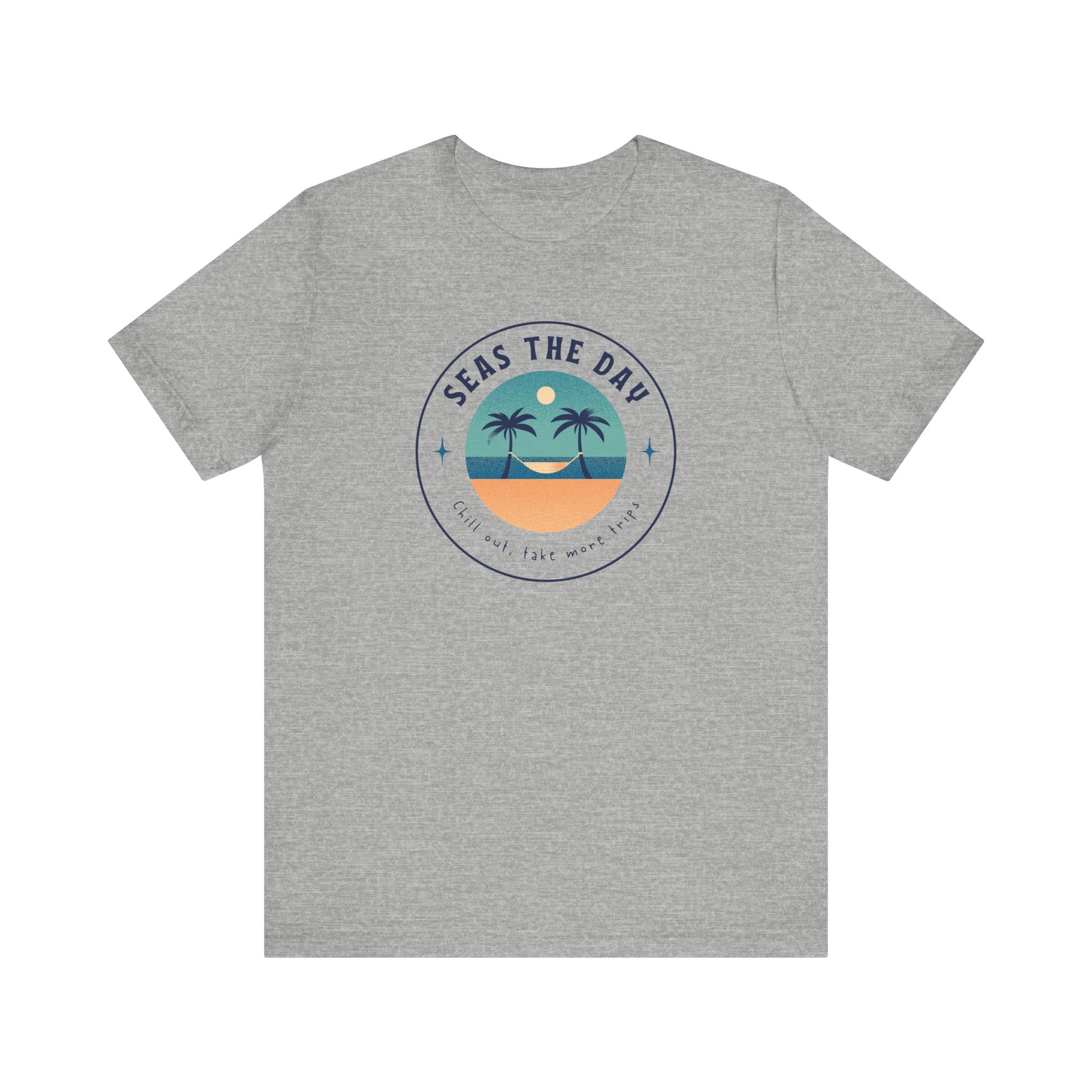 Seas the Day Tee - Unisex Jersey Short Sleeve Shirt for Beach Lovers