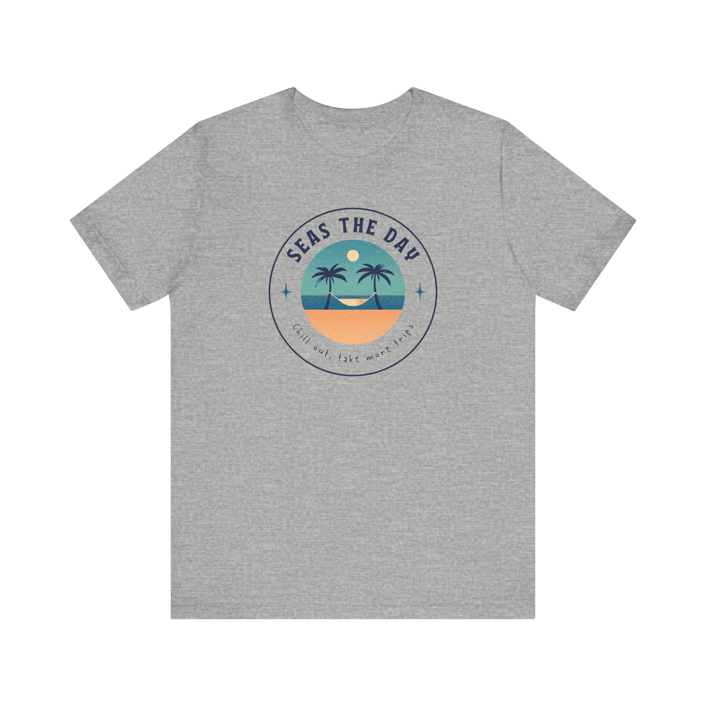 Seas the Day Tee - Unisex Jersey Short Sleeve Shirt for Beach Lovers