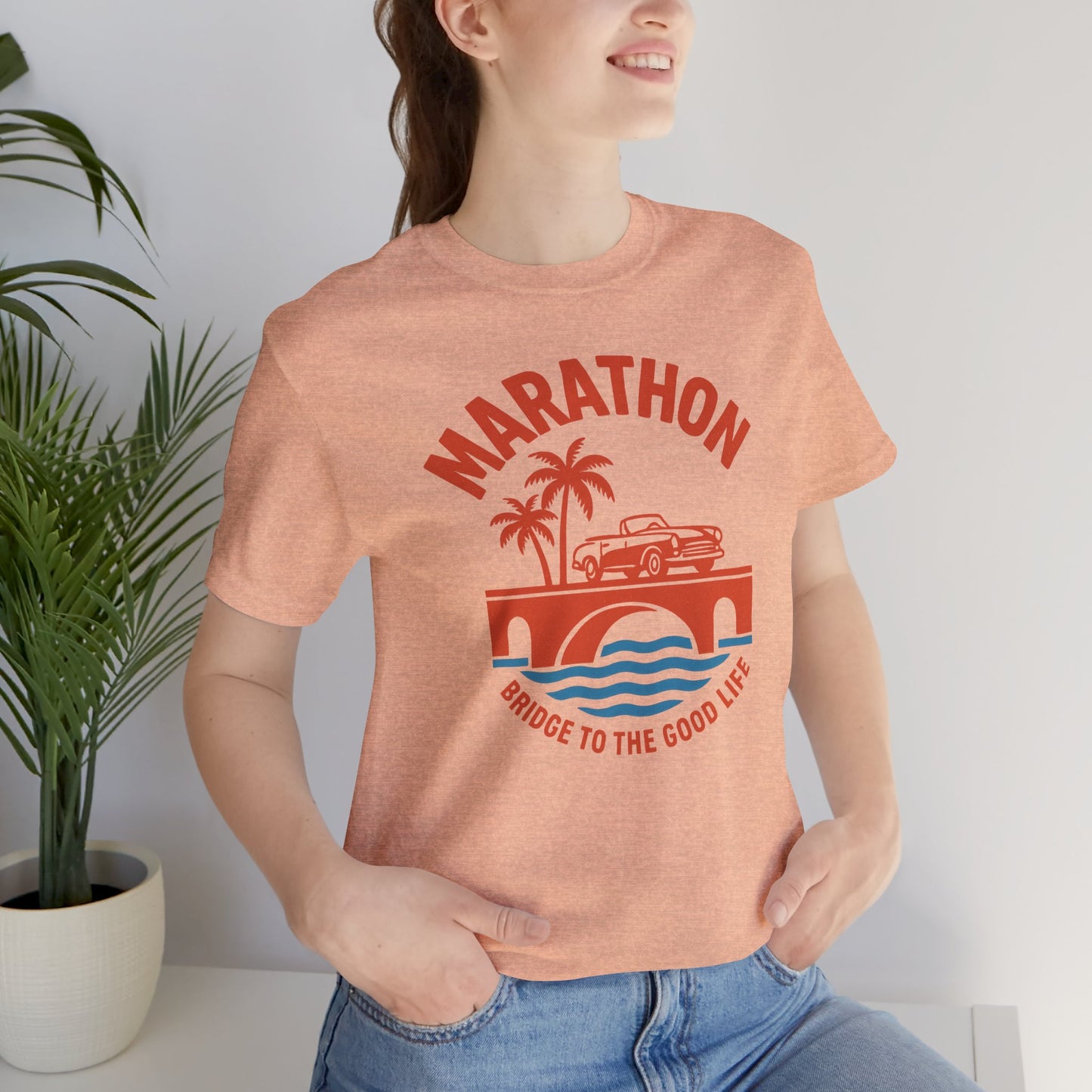 FLORIDA KEYS COLLECTION Marathon Beach Vibes Tee | Unisex Jersey Tee, Summer Fashion