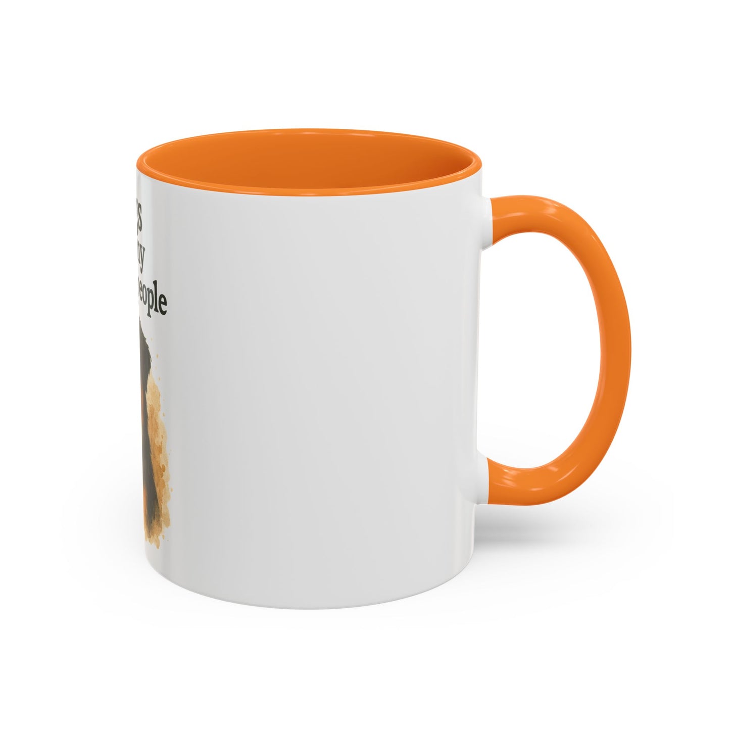 Dog Lovers Colorful Mug - "Dogs are my favorite people" - 11oz