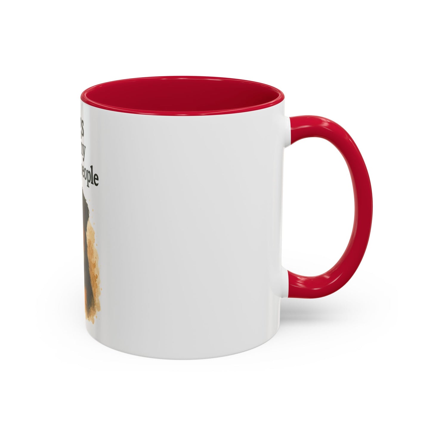 Dog Lovers Colorful Mug - "Dogs are my favorite people" - 11oz