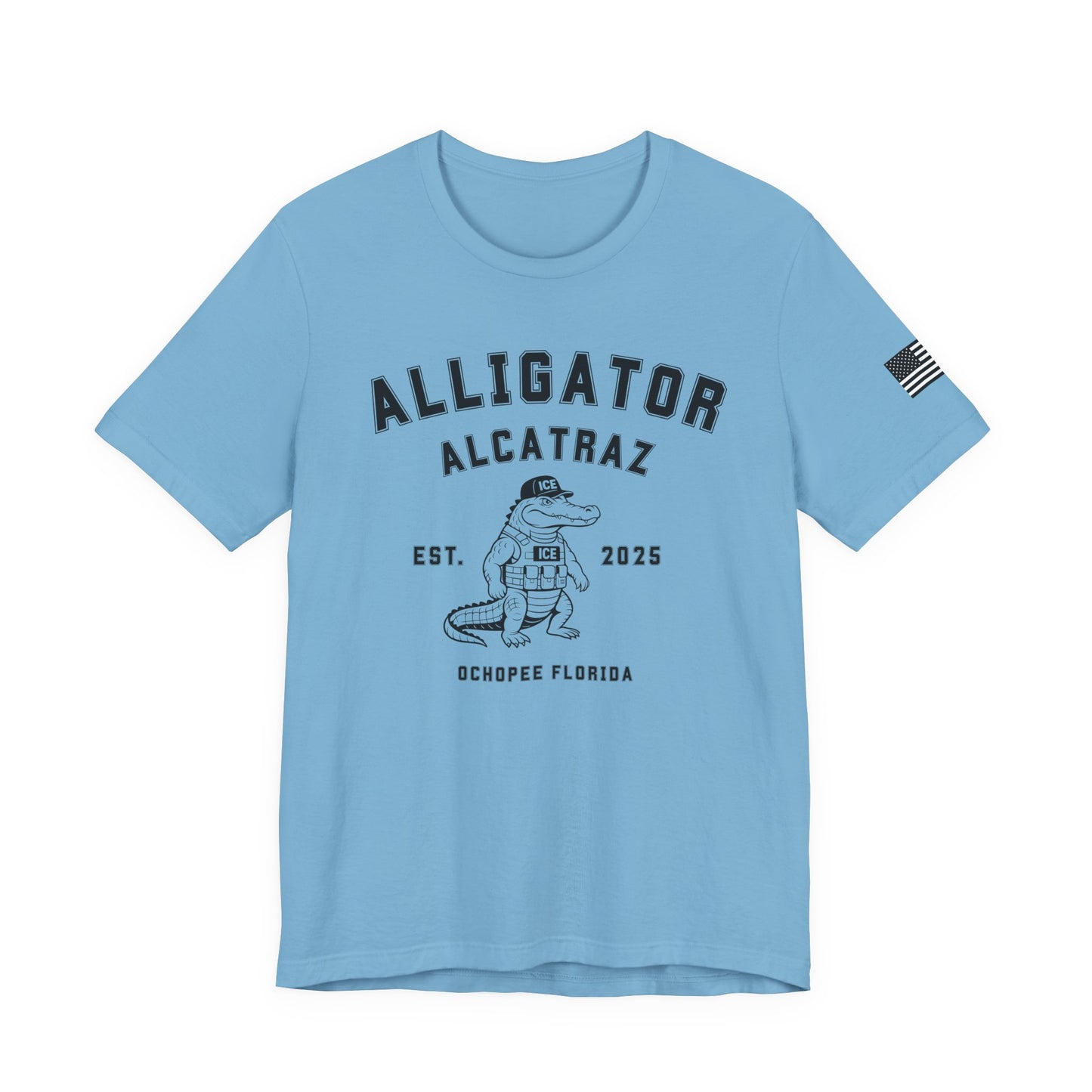 Alligator Alcatraz Tee, Funny Graphic T-Shirt, Florida Souvenir