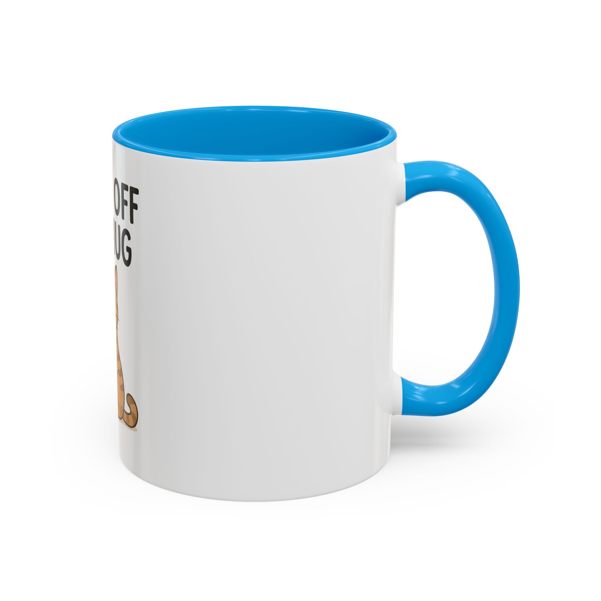 Funny Cat Mug - "Paws Off My Mug" - Colorful 11oz & 15oz Coffee Cup