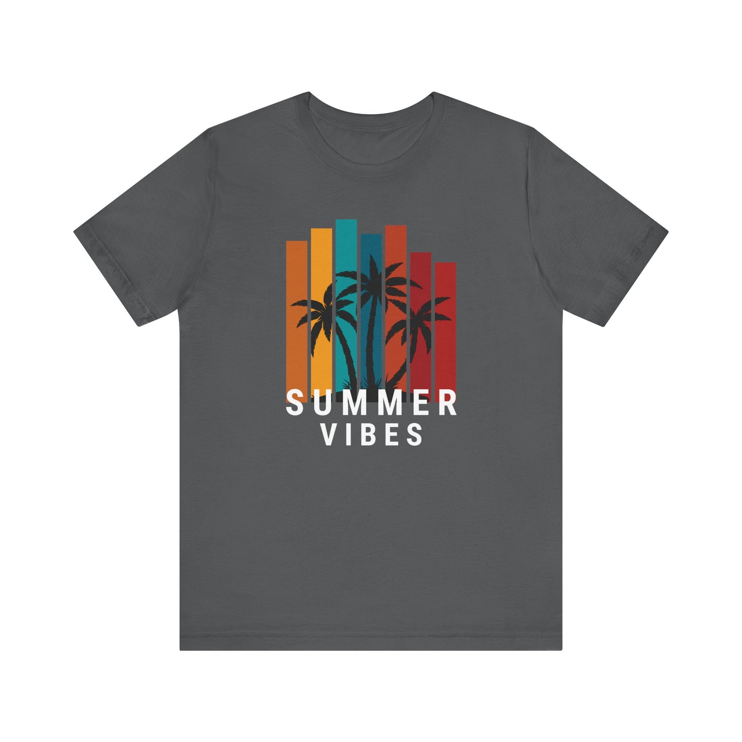 Summer Vibes Unisex Jersey Tee with Palm Design