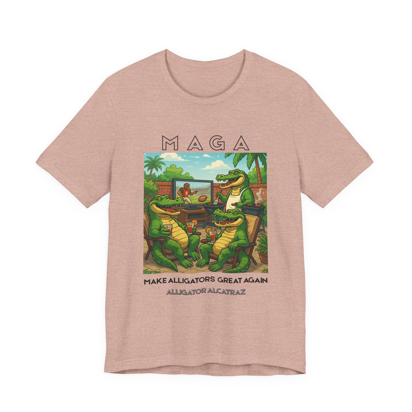 MAGA Make Alligators Great Again, Funny Animal Shirt, Quirky Graphic T-Shirt