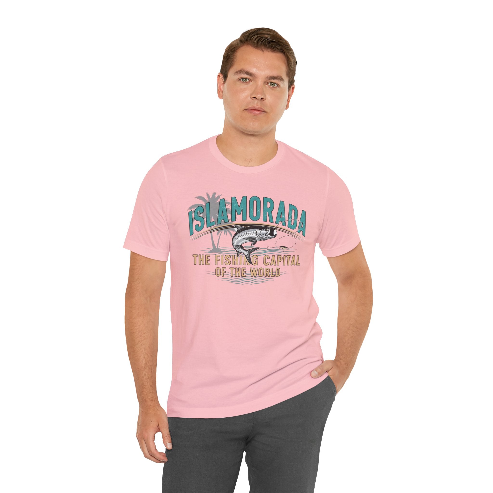 FLORIDA KEYS COLLECTION Islamorada Fishing Capital Tee, Unisex Fishing Shirt, Casual Beach Wear, Summer Vacation Top, Gift for Anglers