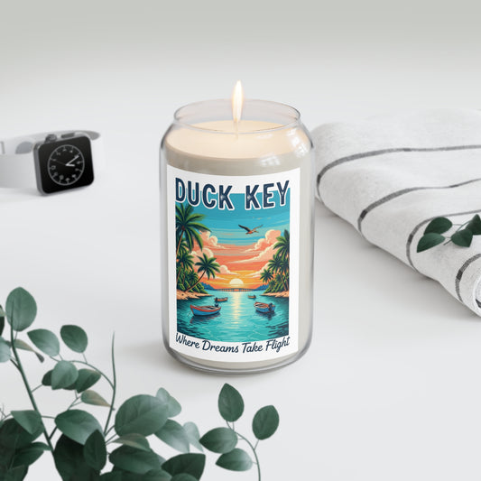 Tropical Scented Candle - Duck Key, Beach Vibes, Aromatherapy Gift, Home Decor, Relaxation, Summer Escape
