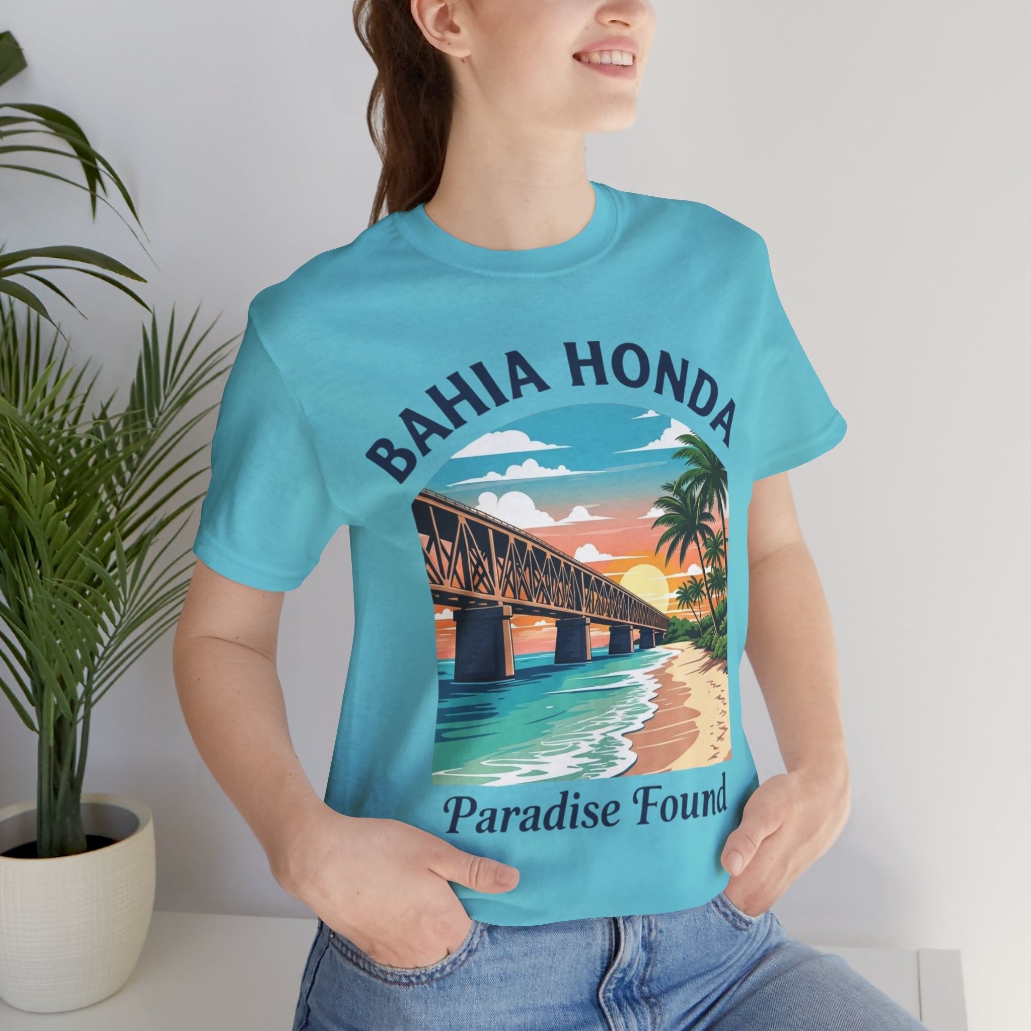 FLORIDA KEYS COLLECTION Bahia Honda Paradise Found Tee, Beach Vibes Shirt, Unisex Summer T-Shirt