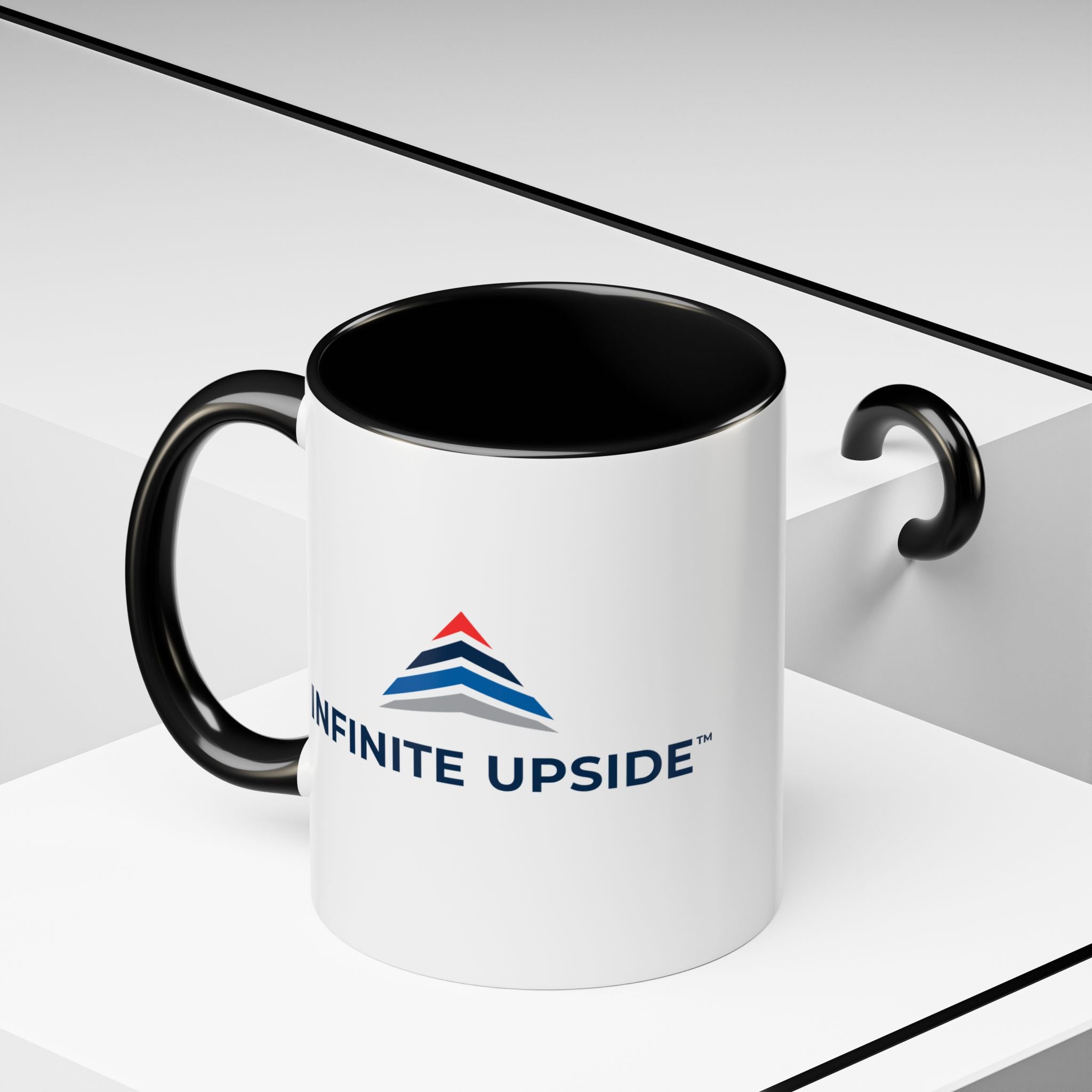 Infinity Upside™ Branded Accent Coffee Mug – Logo Coffee Cup (11/15oz)