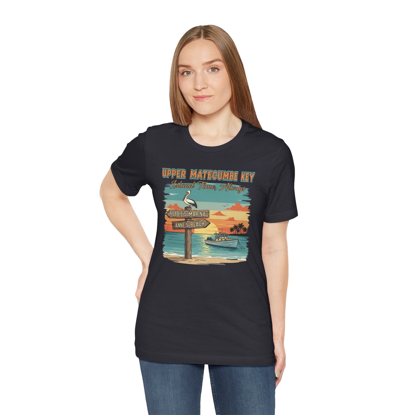 FLORIDA KEYS COLLECTION Upper Matecumbe Key Graphic Tee | Perfect for Summer Outings, Vacations