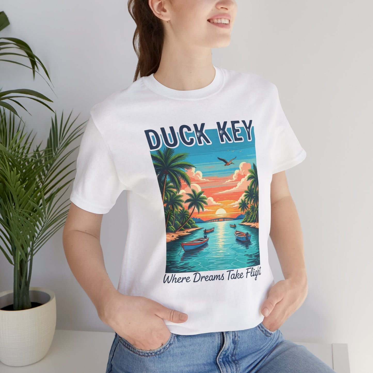FLORIDA KEYS COLLECTION Duck Key Dreamscape Unisex Tee - Beach Vibes Shirt, Vacation T-Shirt