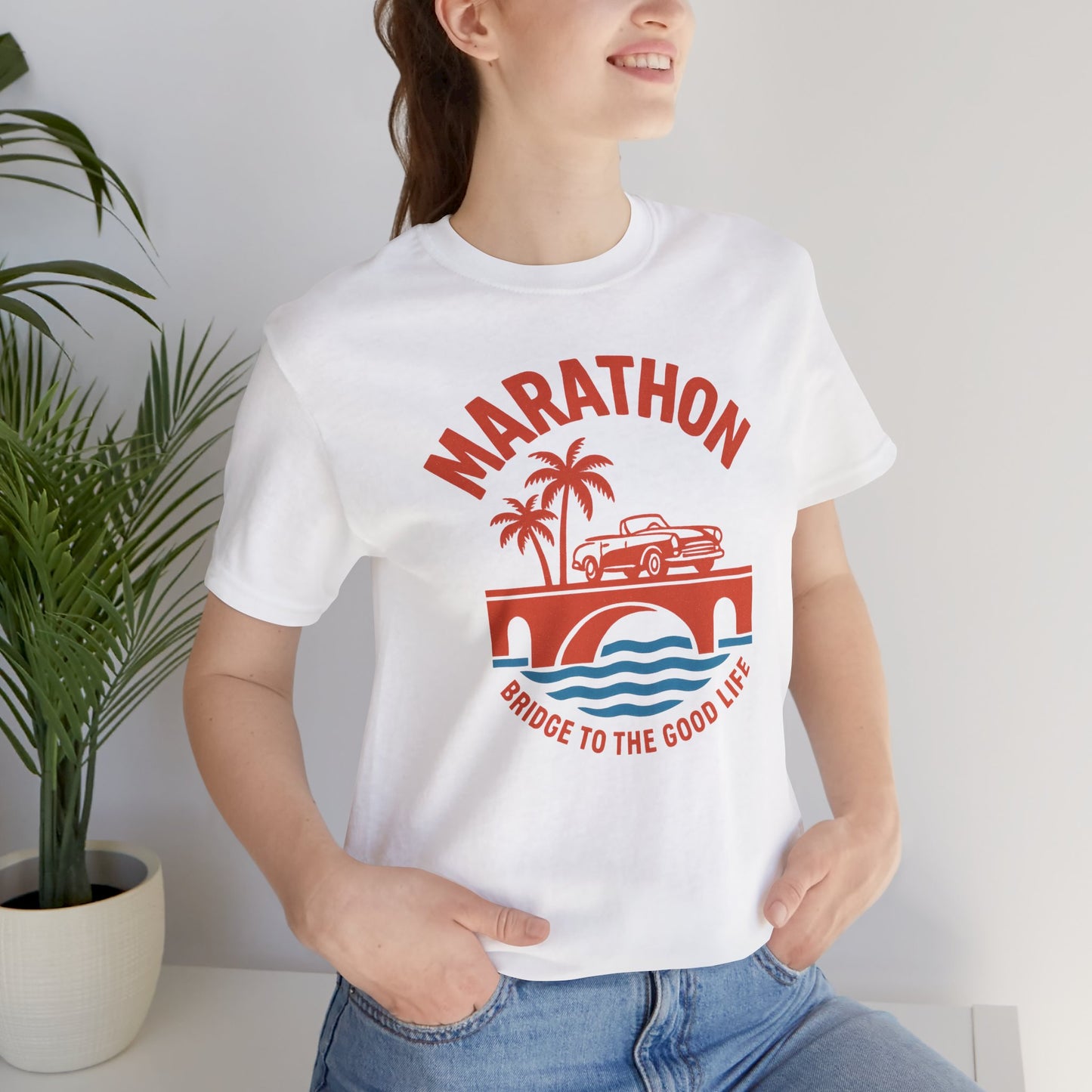 FLORIDA KEYS COLLECTION Marathon Beach Vibes Tee | Unisex Jersey Tee, Summer Fashion
