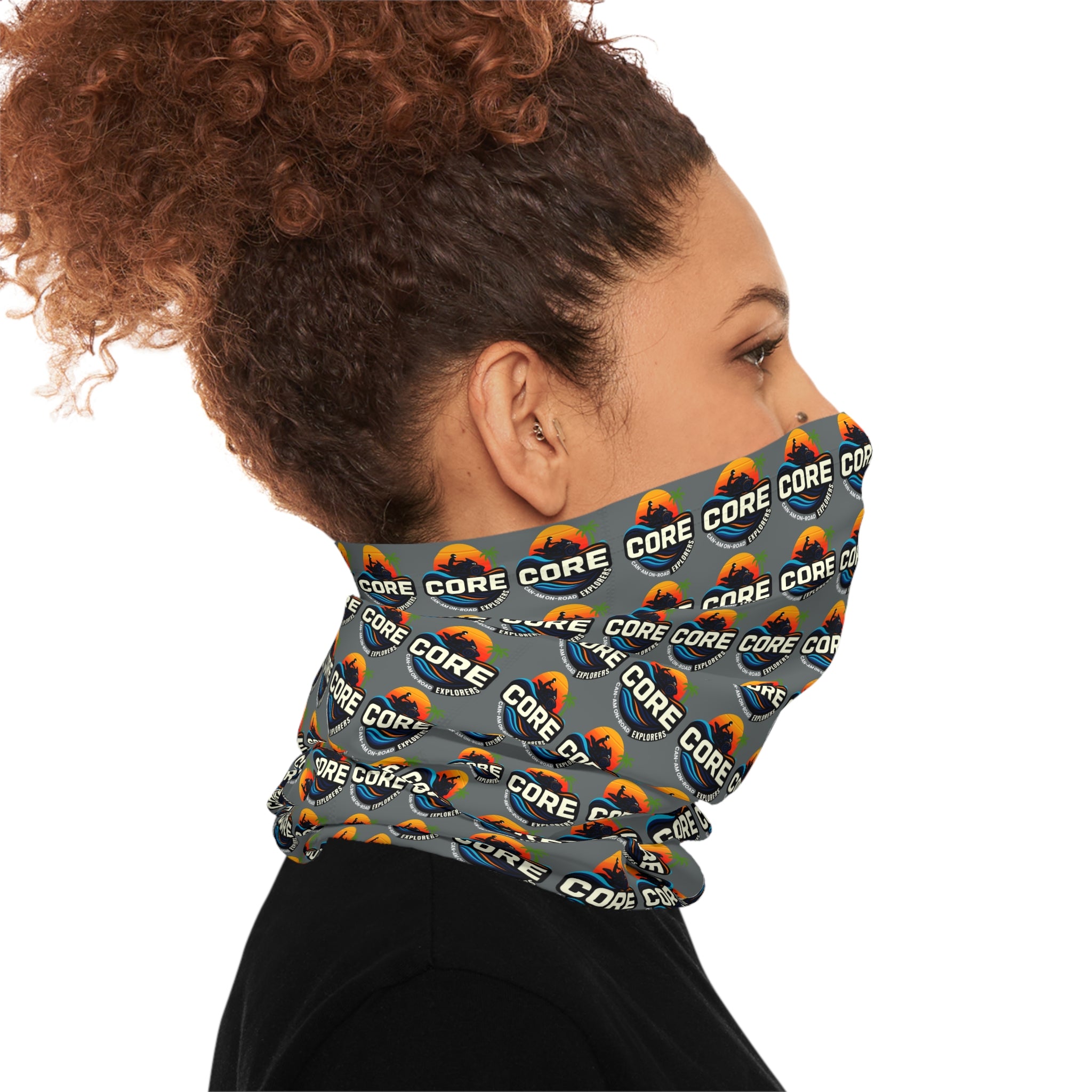 CORE Logo Neck Gaiter — Repeating Pattern Face Shield