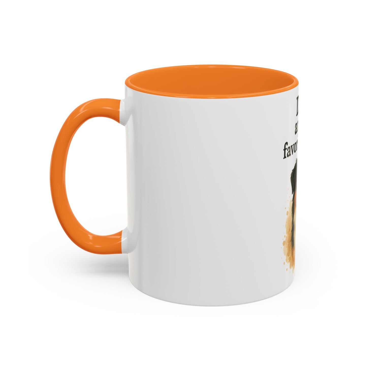 Dog Lovers Colorful Mug - "Dogs are my favorite people" - 11oz