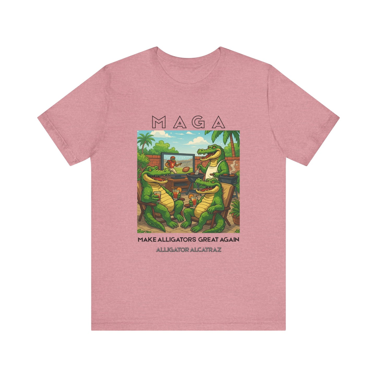 MAGA Make Alligators Great Again, Funny Animal Shirt, Quirky Graphic T-Shirt