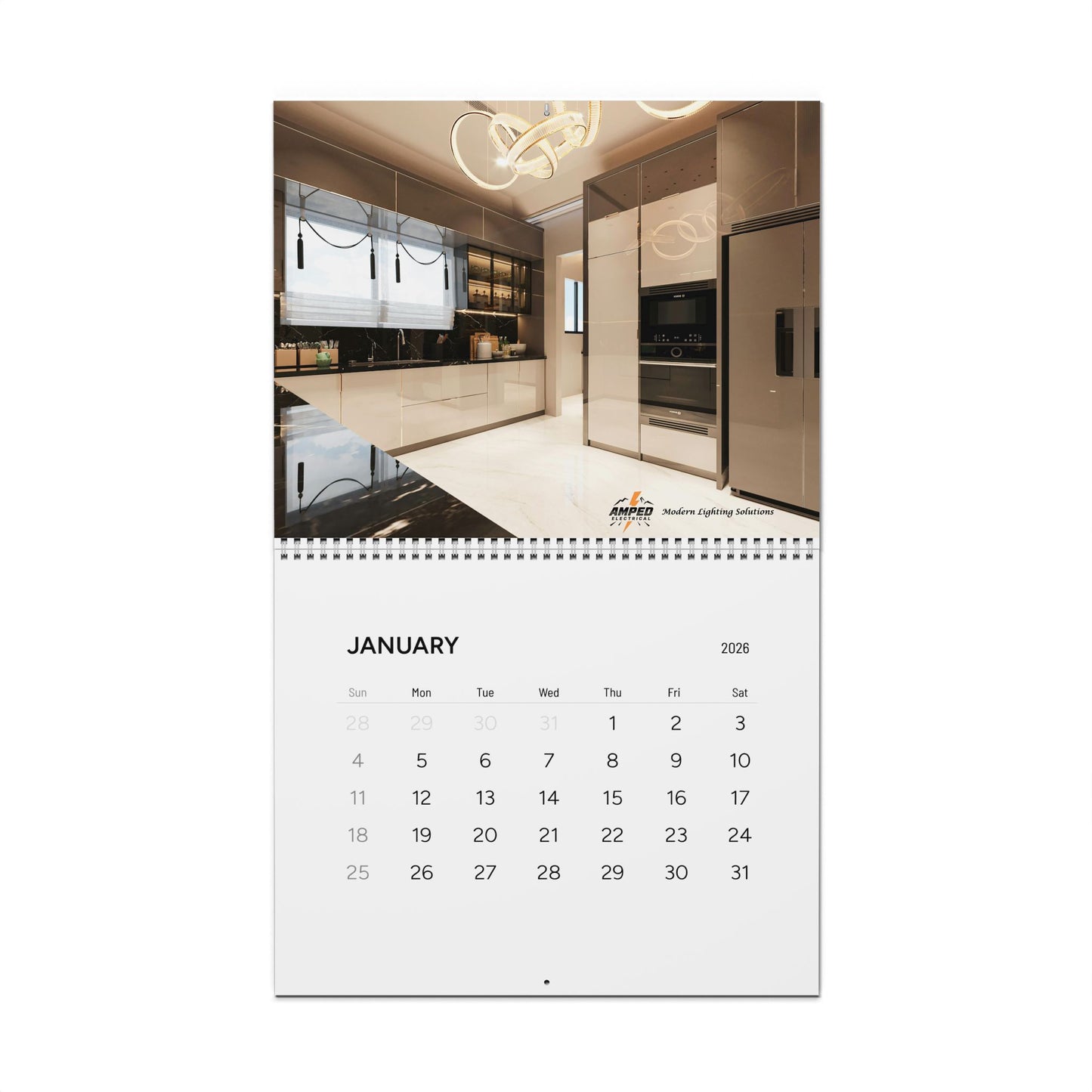 2026 Wall Calendar – AMPED Electrical Services Edition