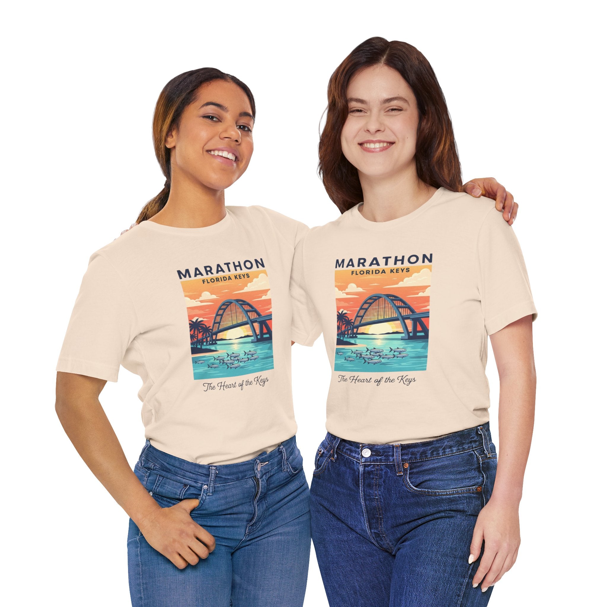 FLORIDA KEYS COLLECTION Florida Keys Marathon Tee, Vintage Beach Shirt, Summer Travel Tee, Vacation Gift, Unisex Graphic T-Shirt