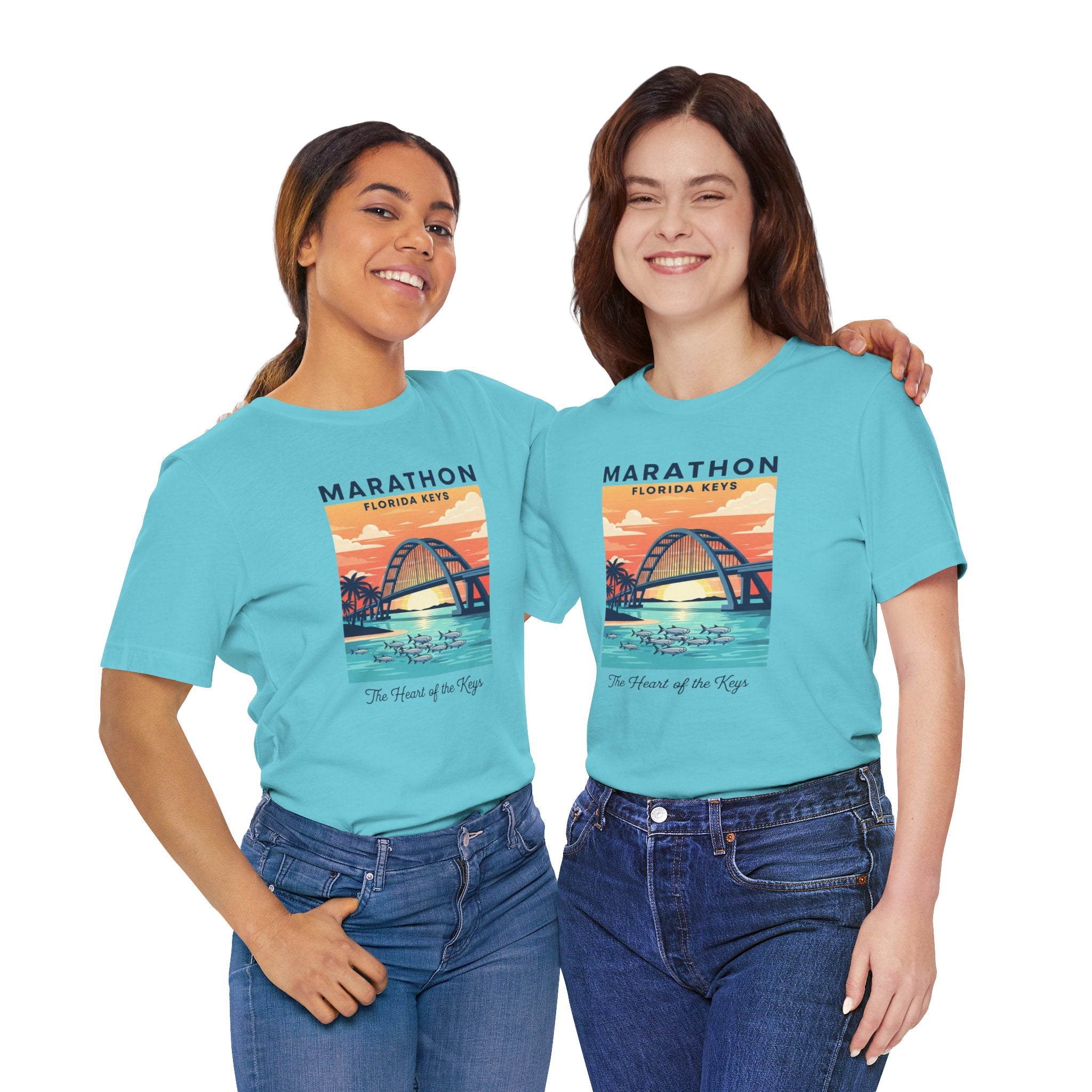 FLORIDA KEYS COLLECTION Florida Keys Marathon Tee, Vintage Beach Shirt, Summer Travel Tee, Vacation Gift, Unisex Graphic T-Shirt