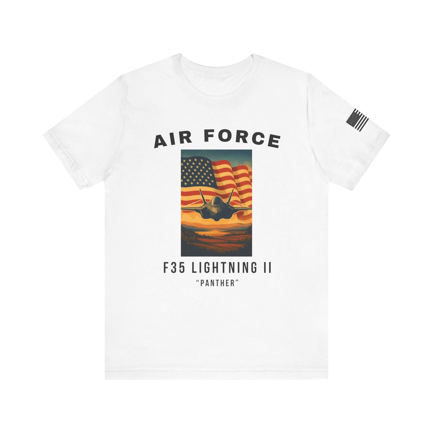 Air Force F35 Lightning II Tee, Unisex Graphic Shirt, Military Pride Apparel