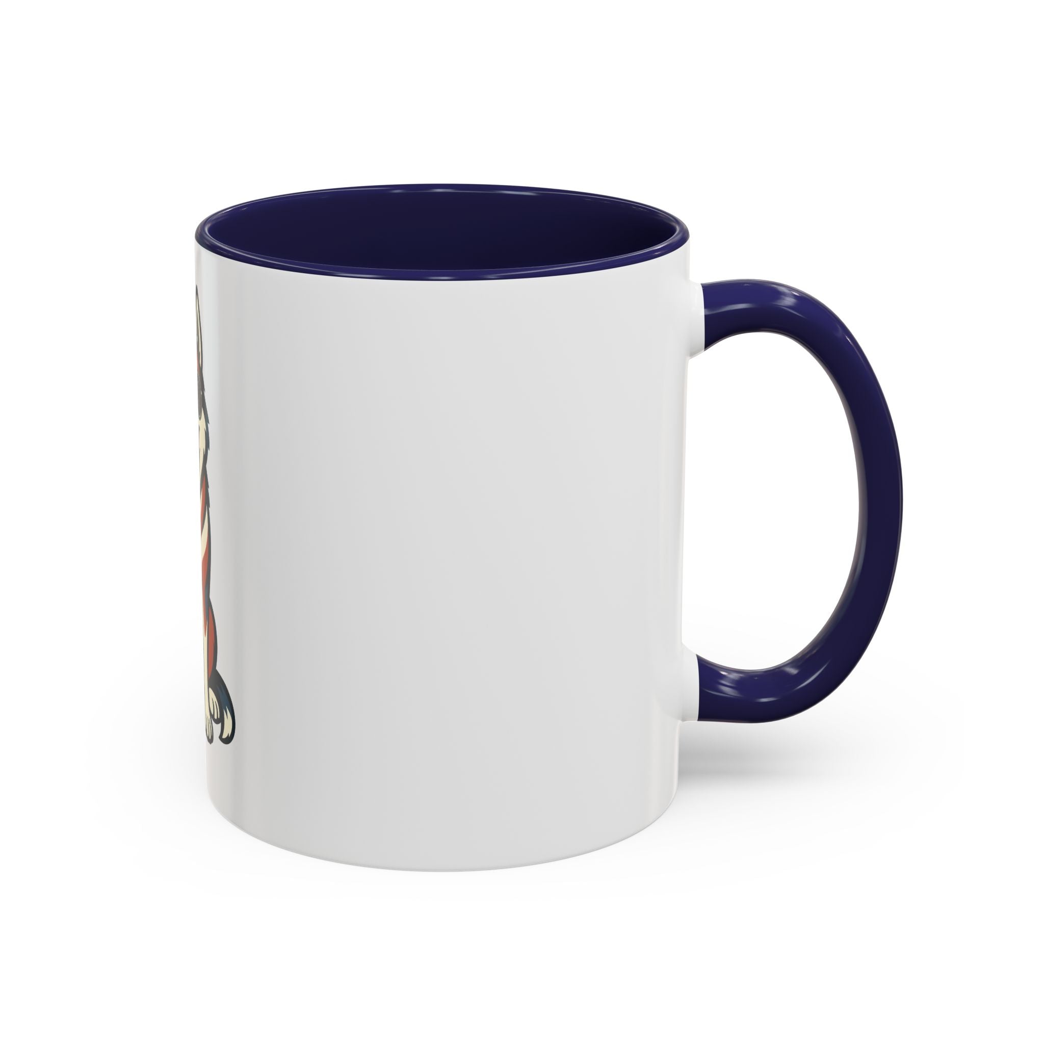 Patriotic Siberian Husky Dog Coffee Mug, Unique Pet Lover Gift