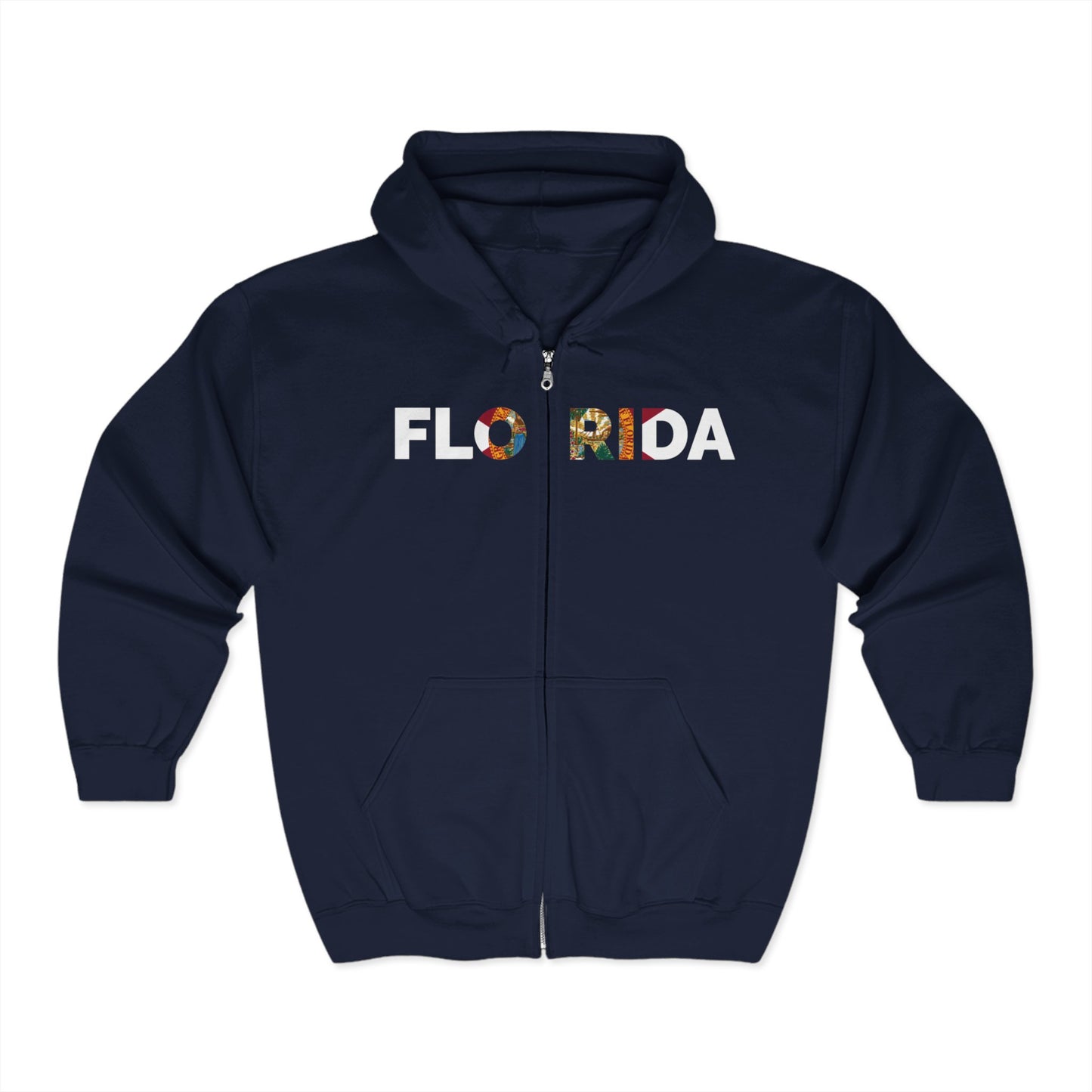 Florida Seal Graphic Unisex Heavy Blend™ Full Zip Hooded Sweatshirt