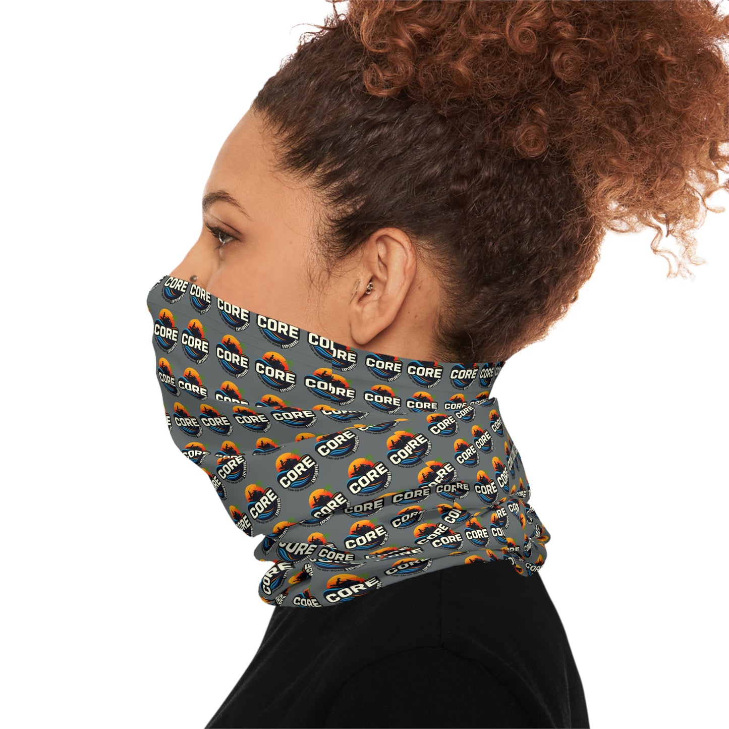 CORE Logo Neck Gaiter — Repeating Pattern Face Shield