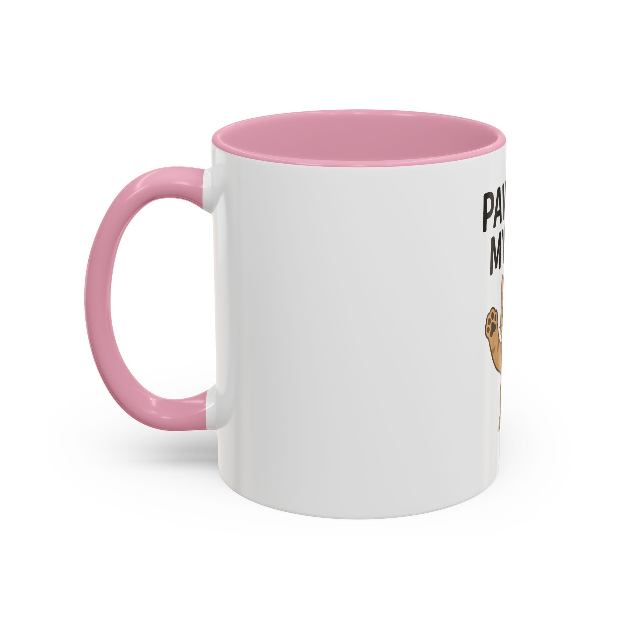 Funny Cat Mug - "Paws Off My Mug" - Colorful 11oz & 15oz Coffee Cup