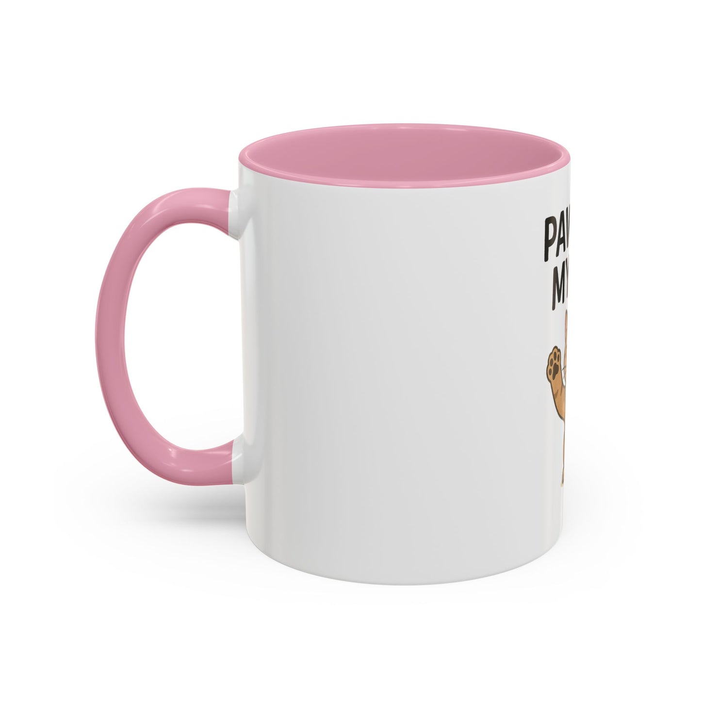 Funny Cat Mug - "Paws Off My Mug" - Colorful 11oz & 15oz Coffee Cup