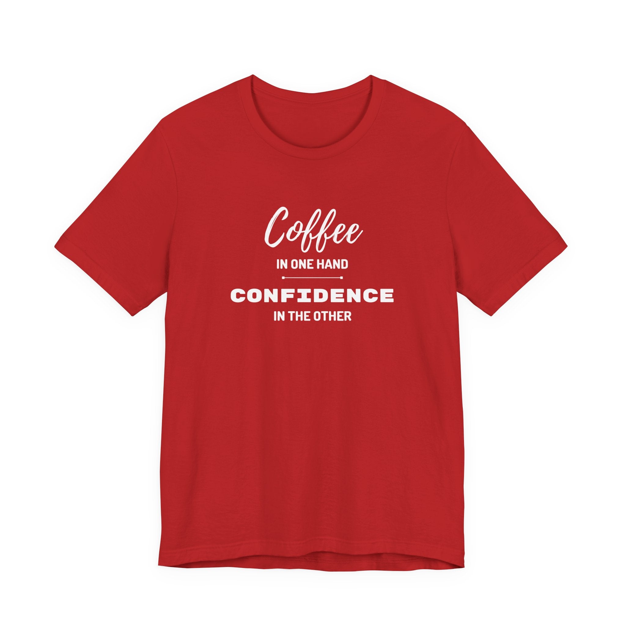 Coffee & Confidence Unisex Jersey Tee
