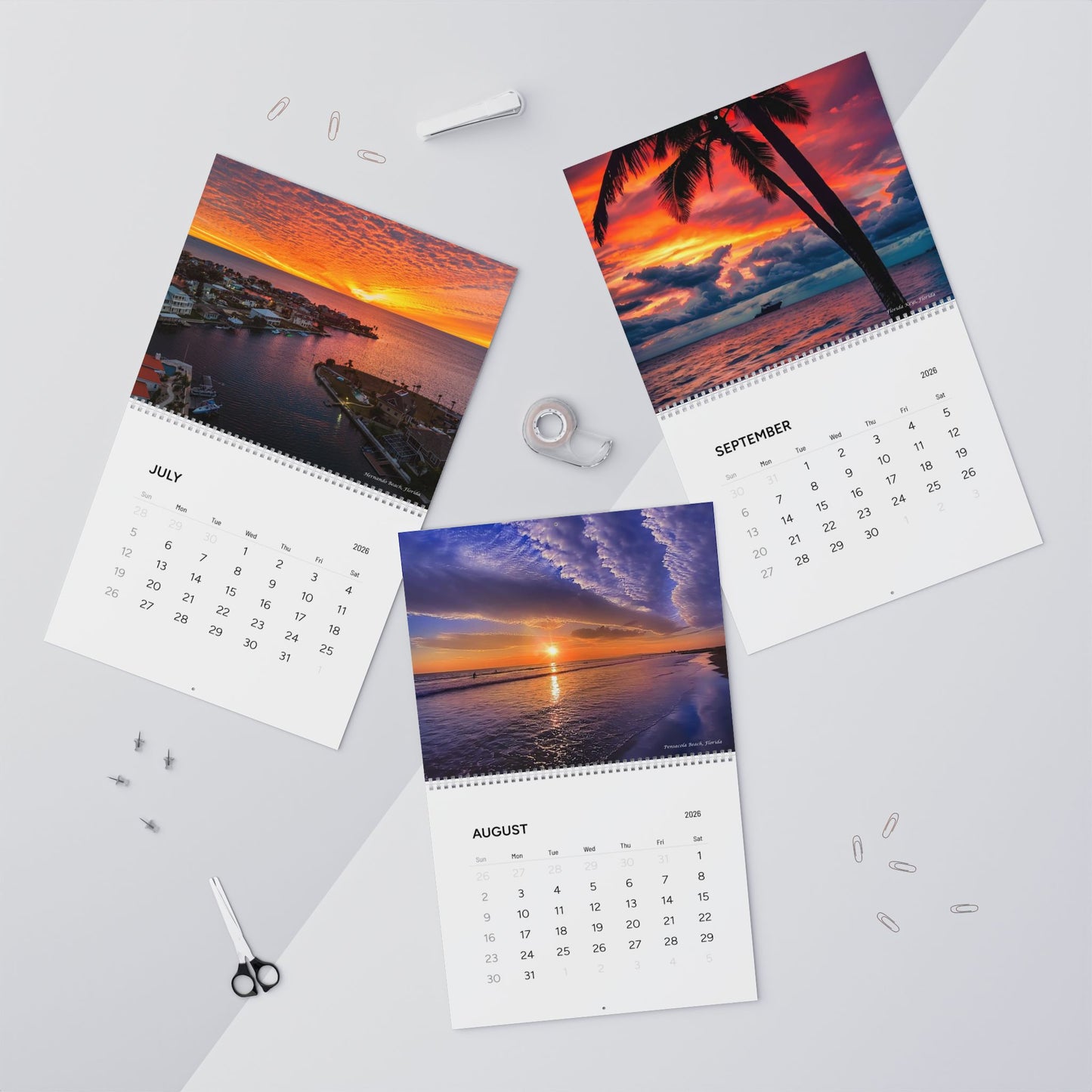 2026 Wall Calendar – Florida Sunsets