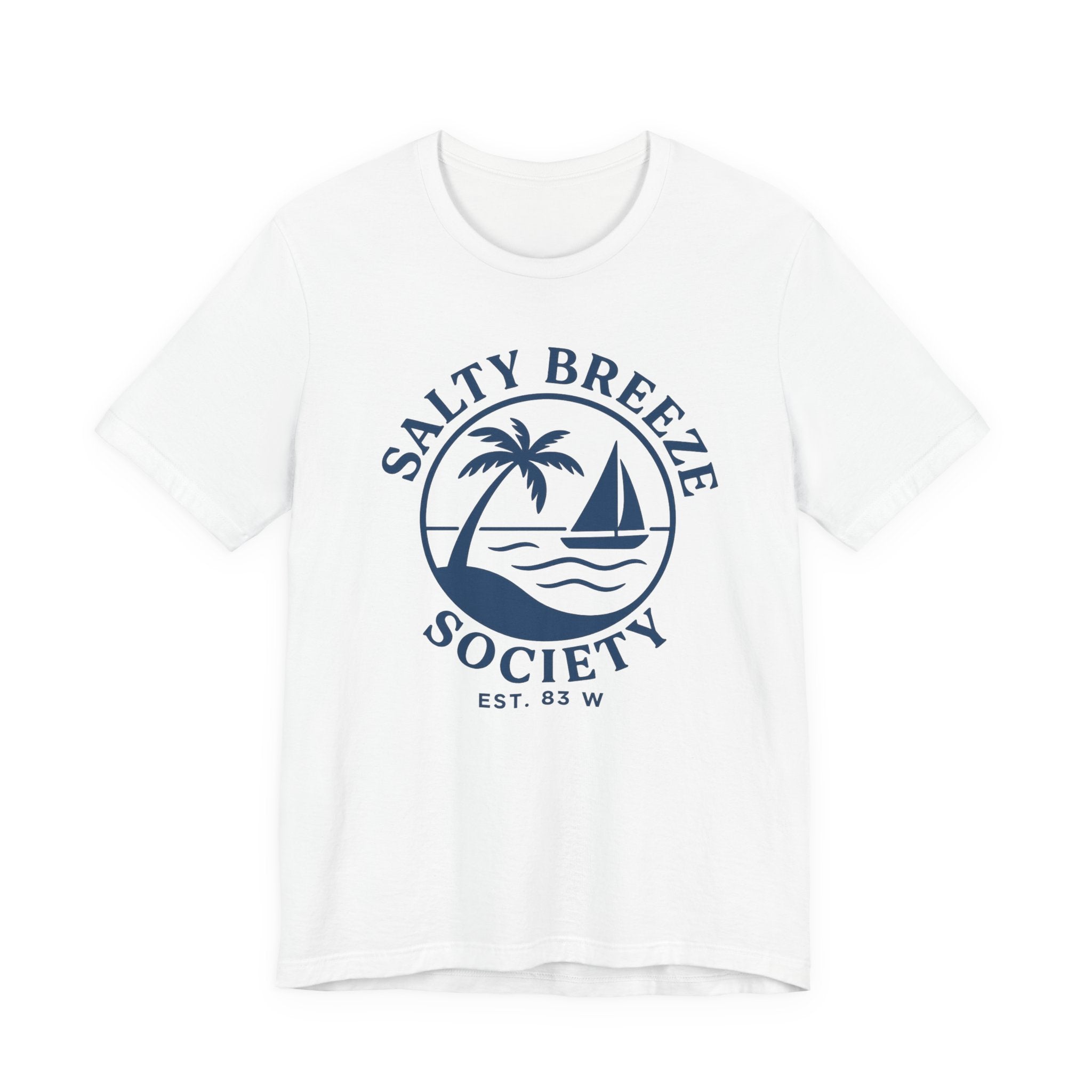 Salty Breeze Society Unisex Tee - Relaxed Coastal Vibe T-Shirt for Beach Lovers