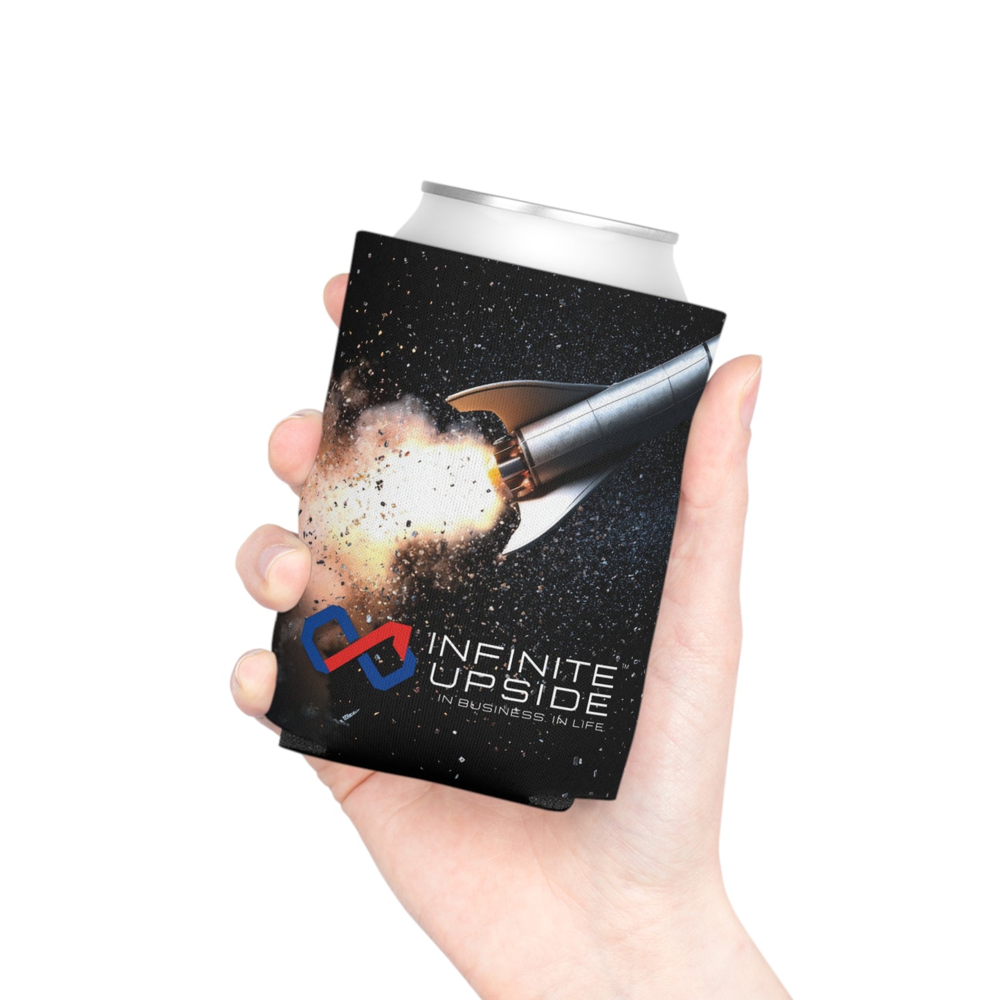 INFINITE UPSIDE™ Rocket Launch Can Cooler – Insulated Beverage Koozie