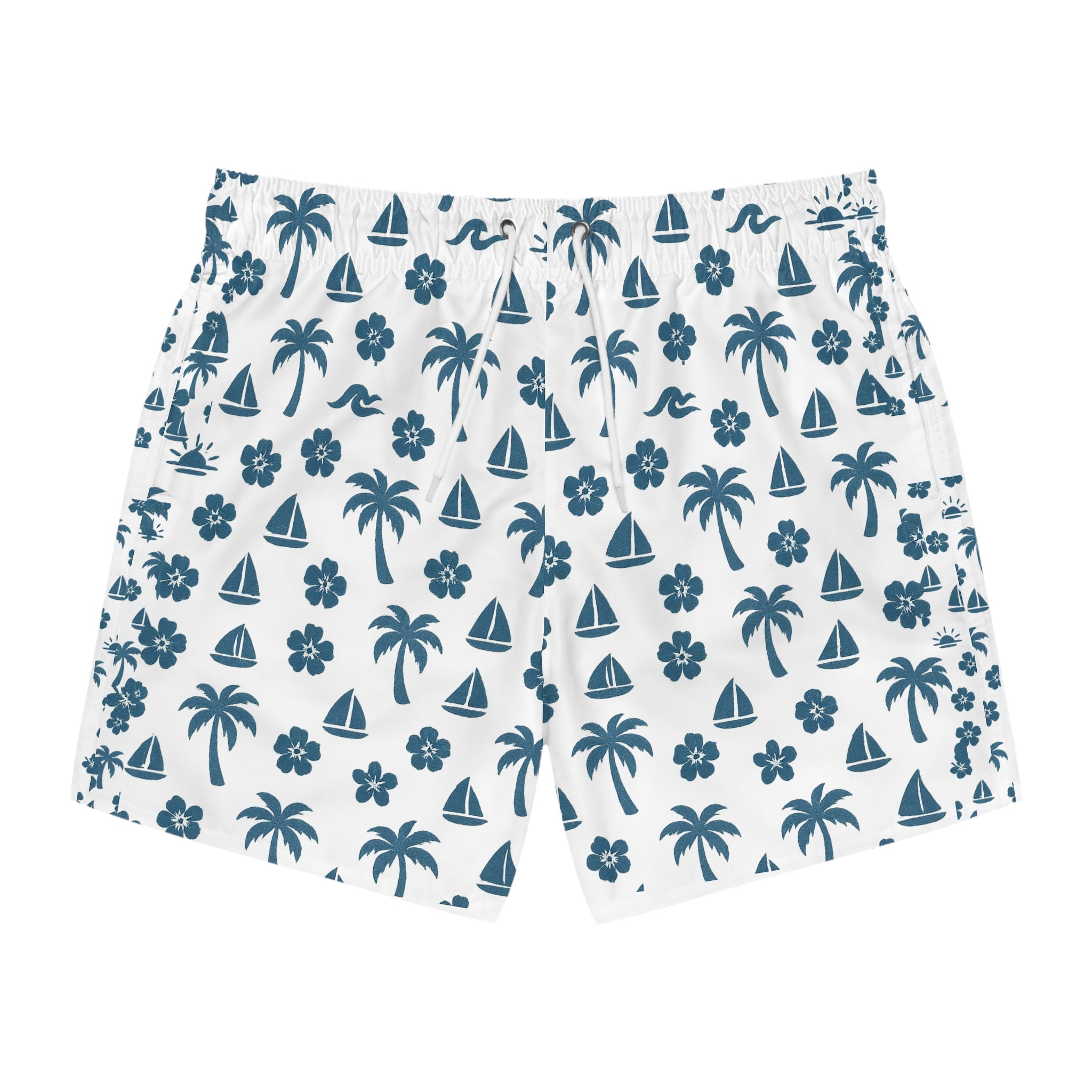 Tropical Paradise Swim Trunks - Beach Vibes for Summer Fun