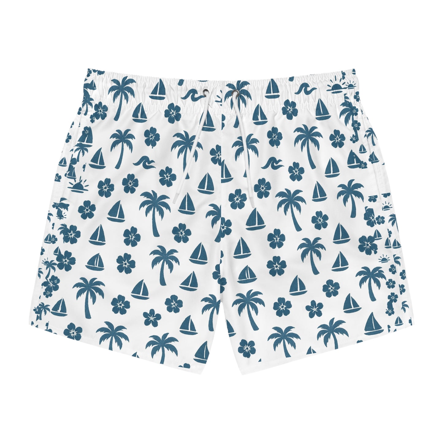 Tropical Paradise Swim Trunks - Beach Vibes for Summer Fun