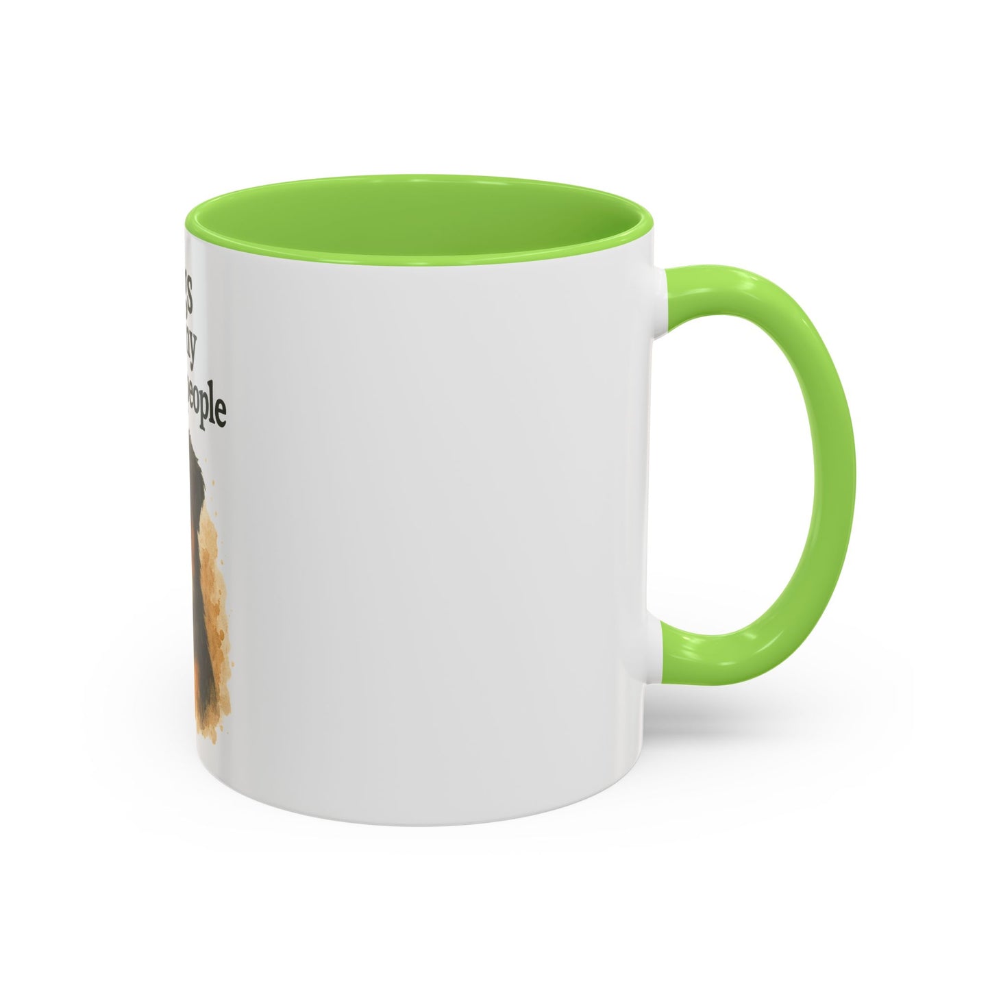 Dog Lovers Colorful Mug - "Dogs are my favorite people" - 11oz