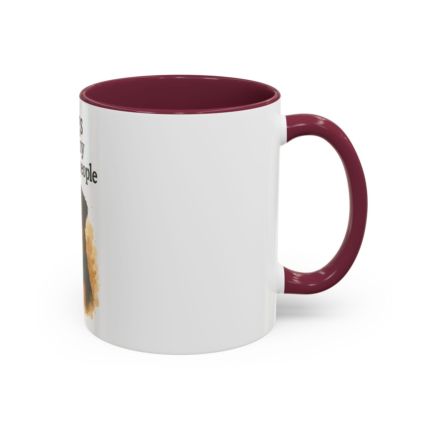 Dog Lovers Colorful Mug - "Dogs are my favorite people" - 11oz