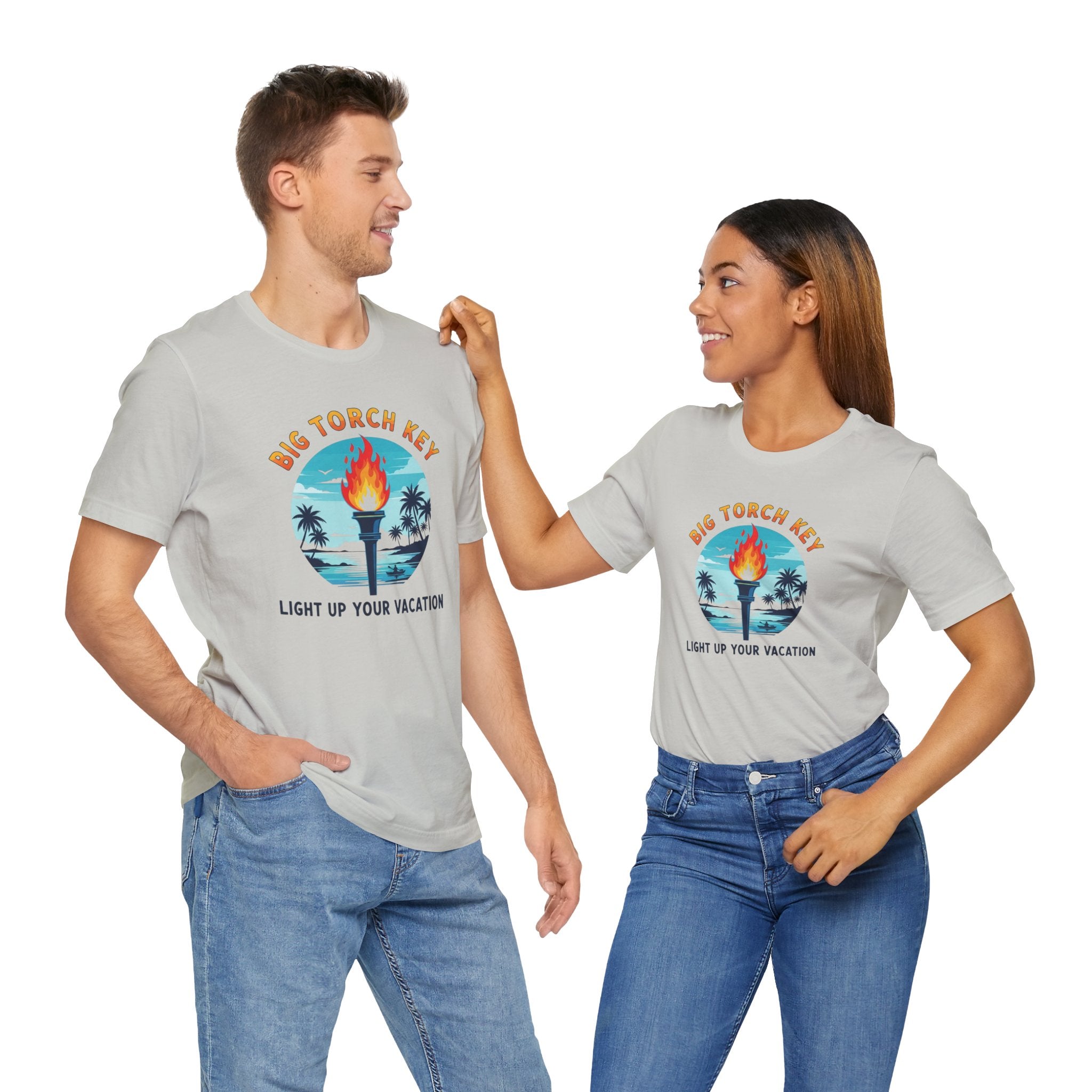 FLORIDA KEYS COLLECTION Big Torch Key Vacation Tee - Light Up Your Vacation, Casual Summer Shirt, Beachwear, Travel Gift, Unisex Graphic Tee