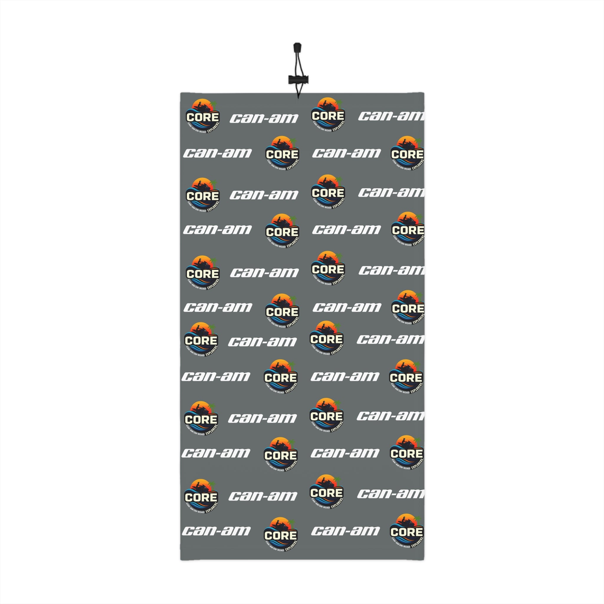 Can-Am CORE Branded Winter Neck Gaiter with Drawstring — Windproof Cold-Weather Face Mask