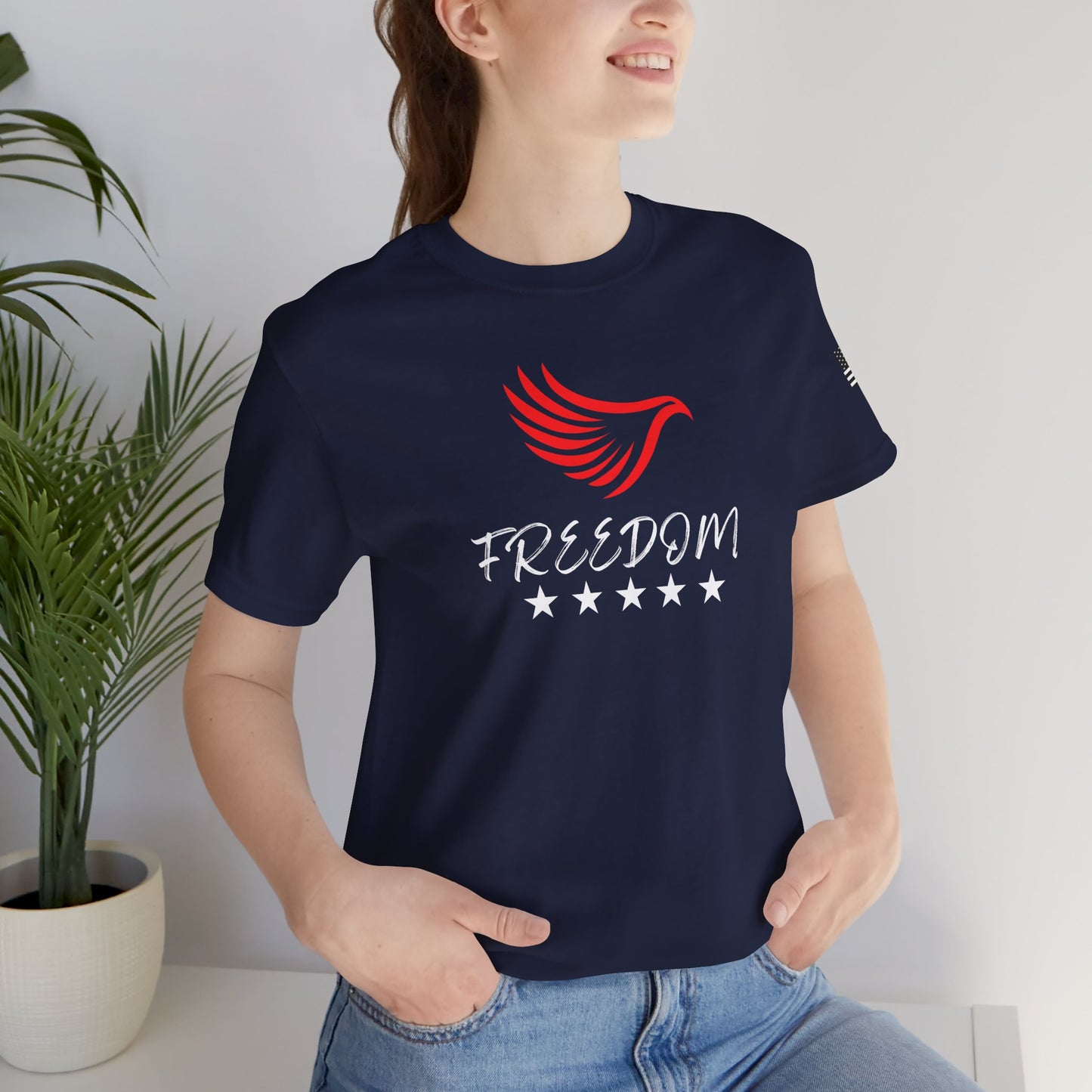 Freedom Wings Unisex Tee - Inspirational Graphic Shirt, Casual Wear