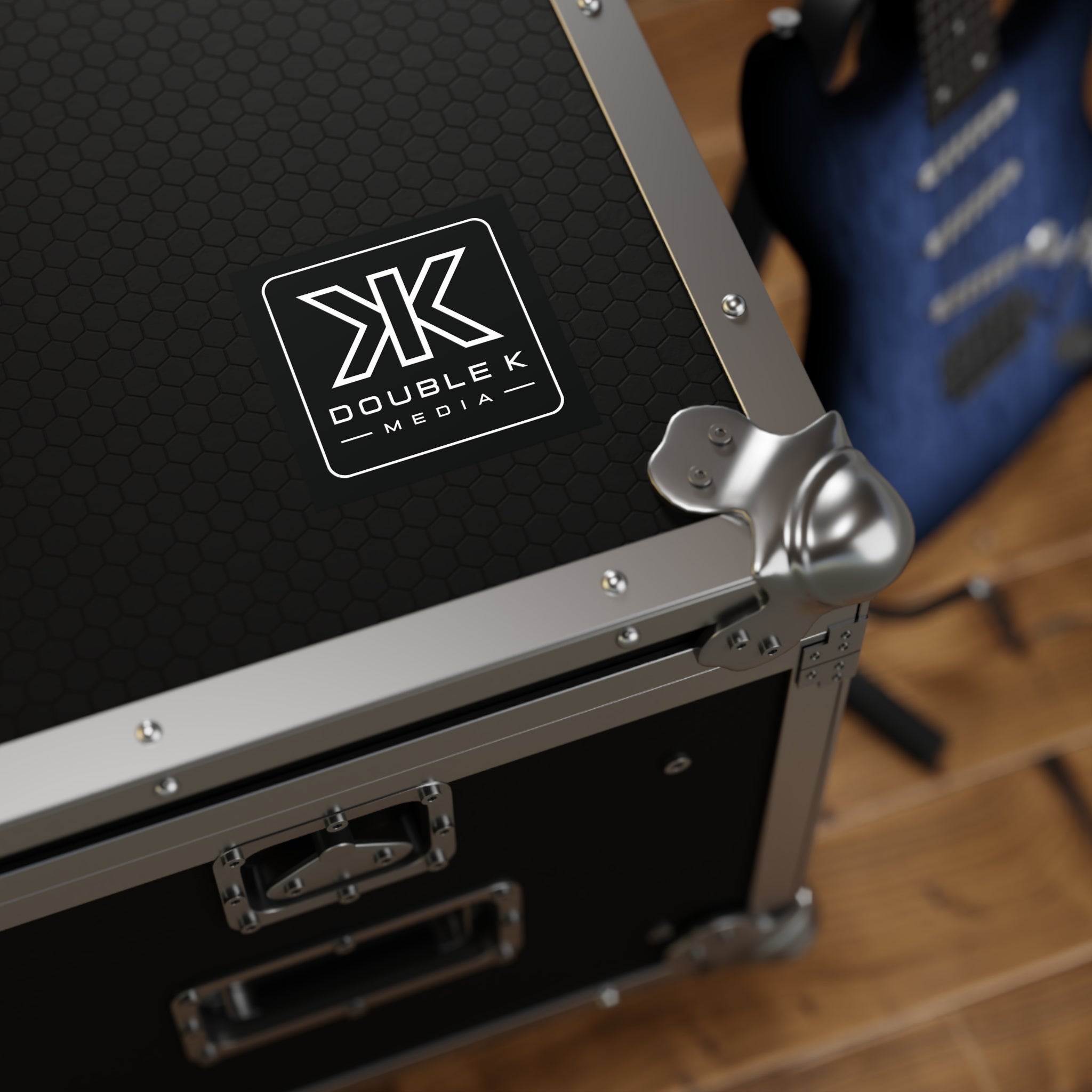 Double K Media Logo Square Sticker