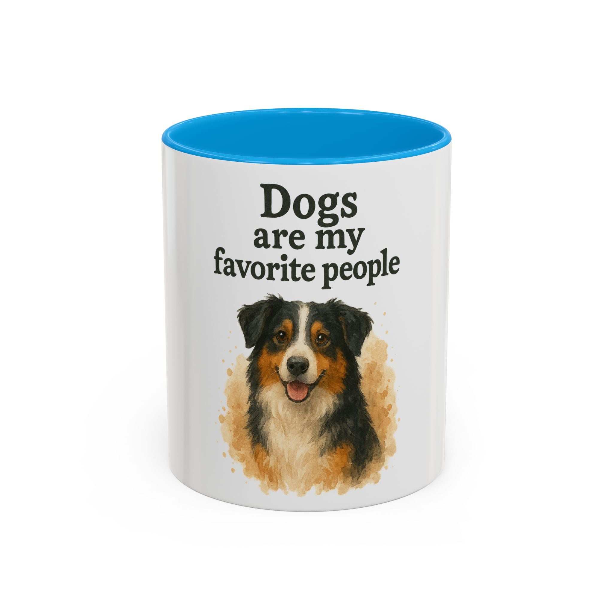 Dog Lovers Colorful Mug - "Dogs are my favorite people" - 11oz